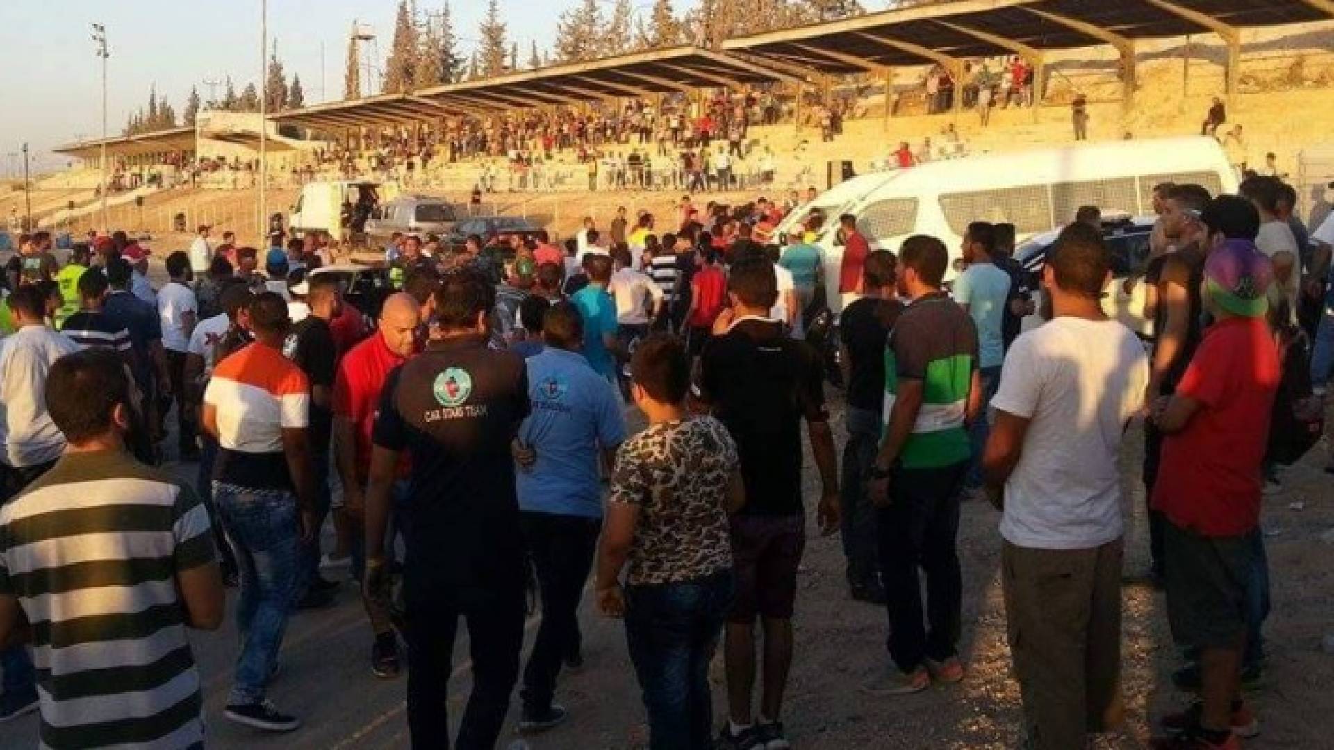 بالصور: مشاجرة وأجواء مشحونة قبيل إعلان نتائج دريفت الأردن