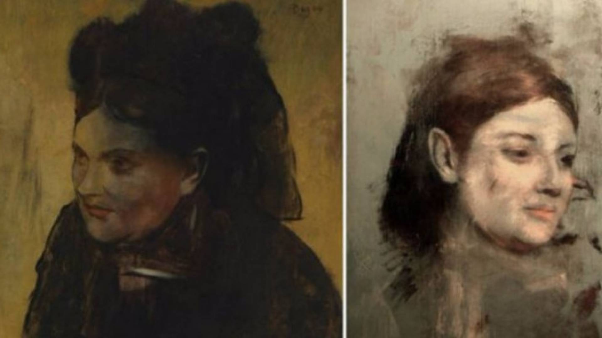اكتشاف لوحة مخفية تحت لوحة أخرى للرسام الفرنسي إدغار ديغا..صور
