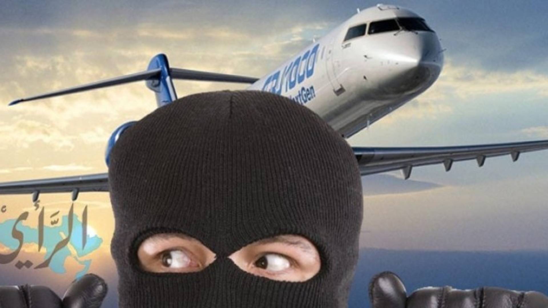 سرق طائرة فلقي حتفه عند الهبوط