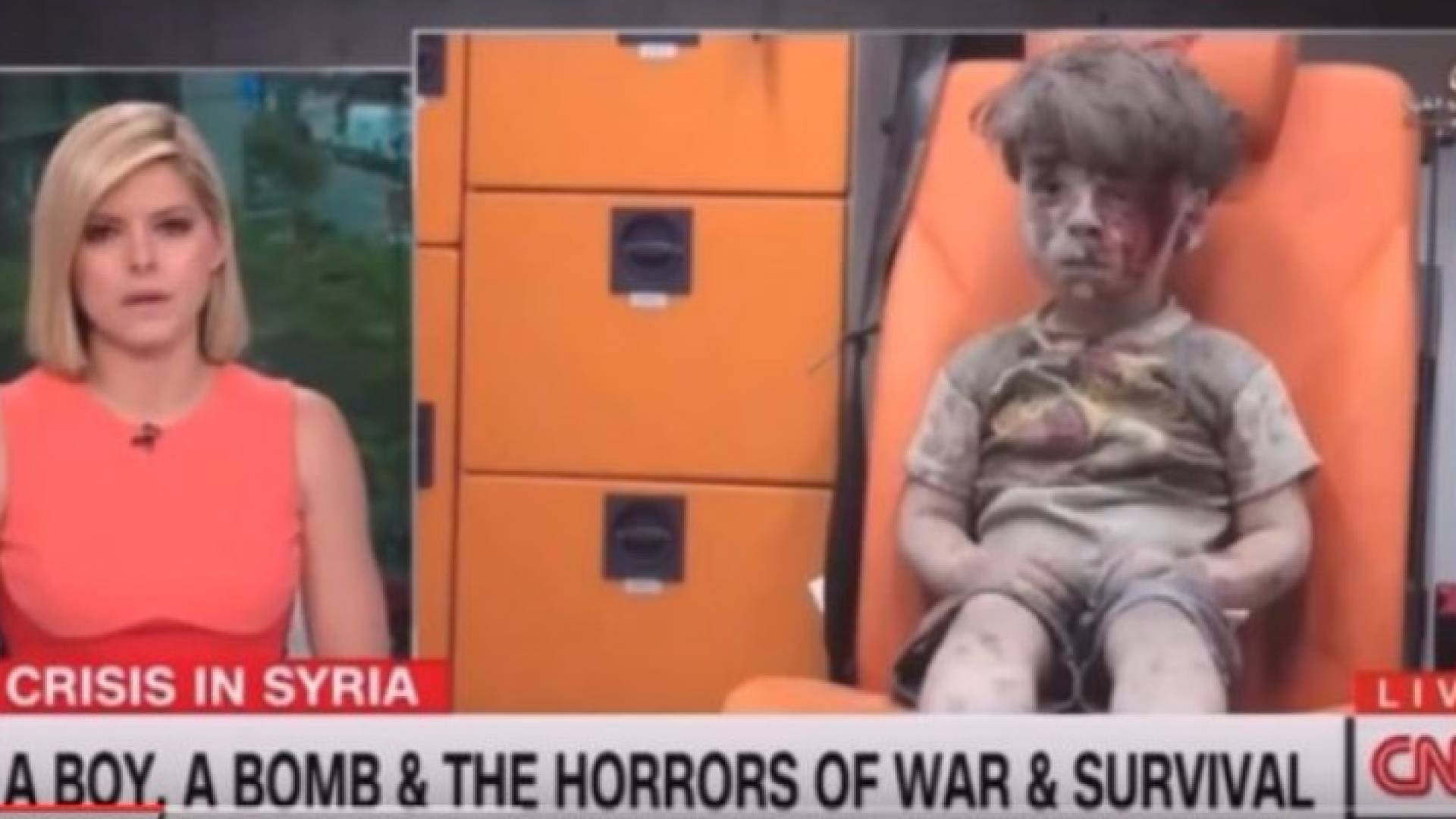 مذيعة CNN تقارن حياة الأطفال بأمريكا بحياة عمران السوري وتبكي .. فيديو