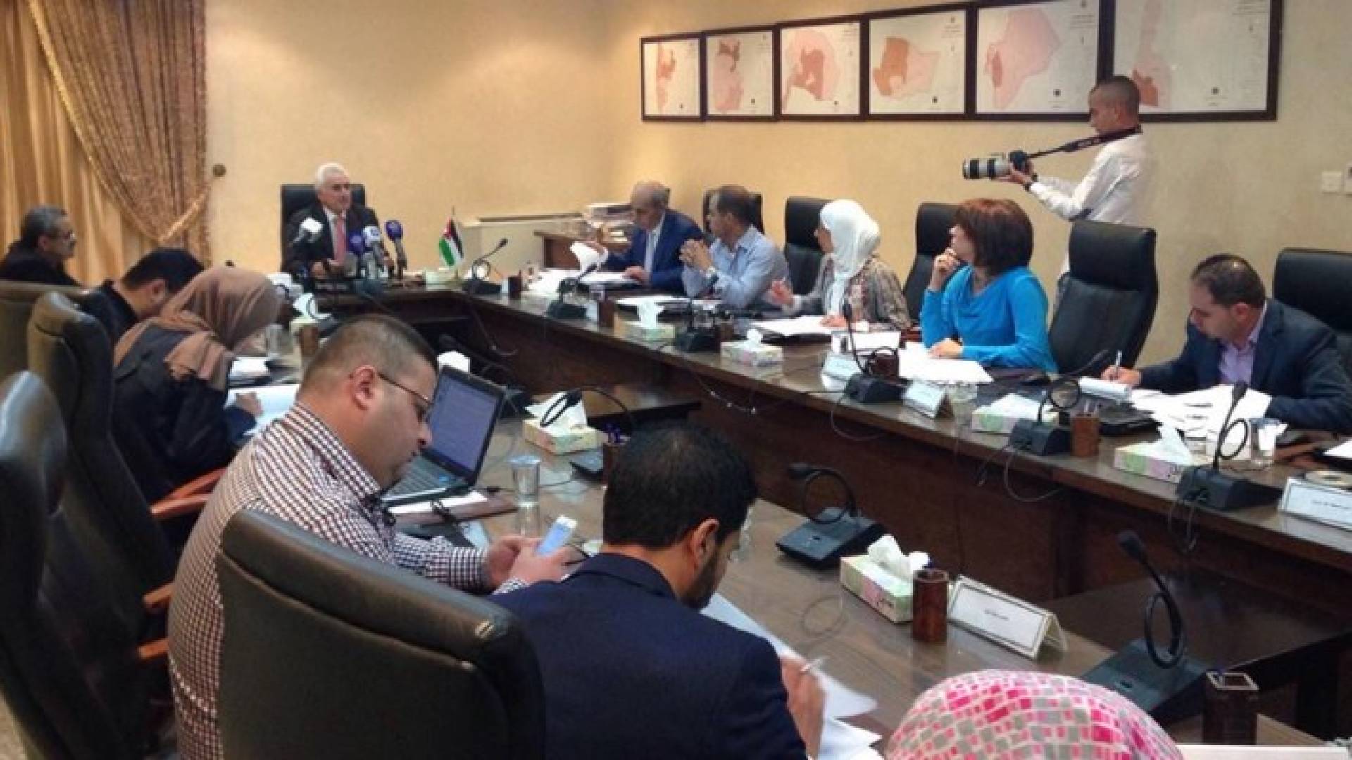 جانب من المؤتمر الصحفي