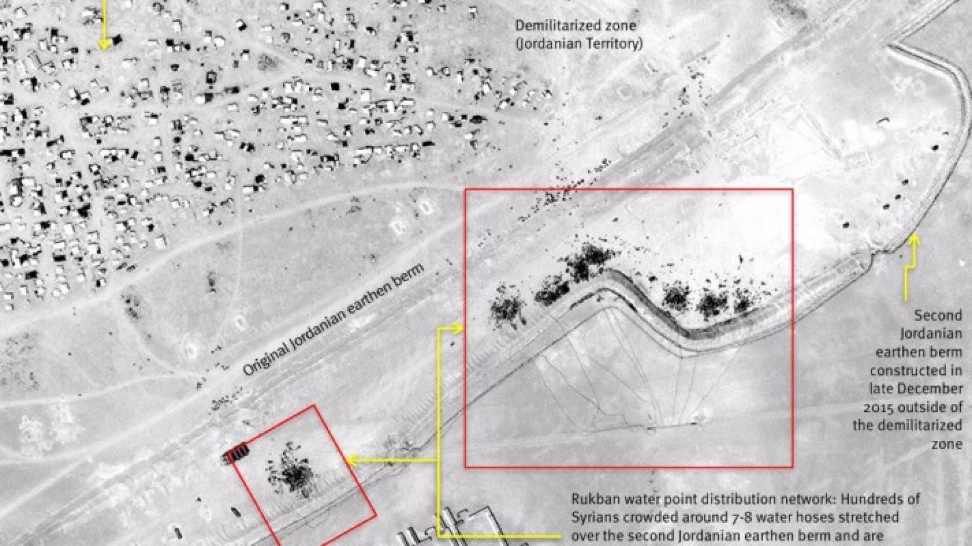 هيومن رايتس تدعي أن الأردن " يحاصر " اللاجئين في الرقبان !