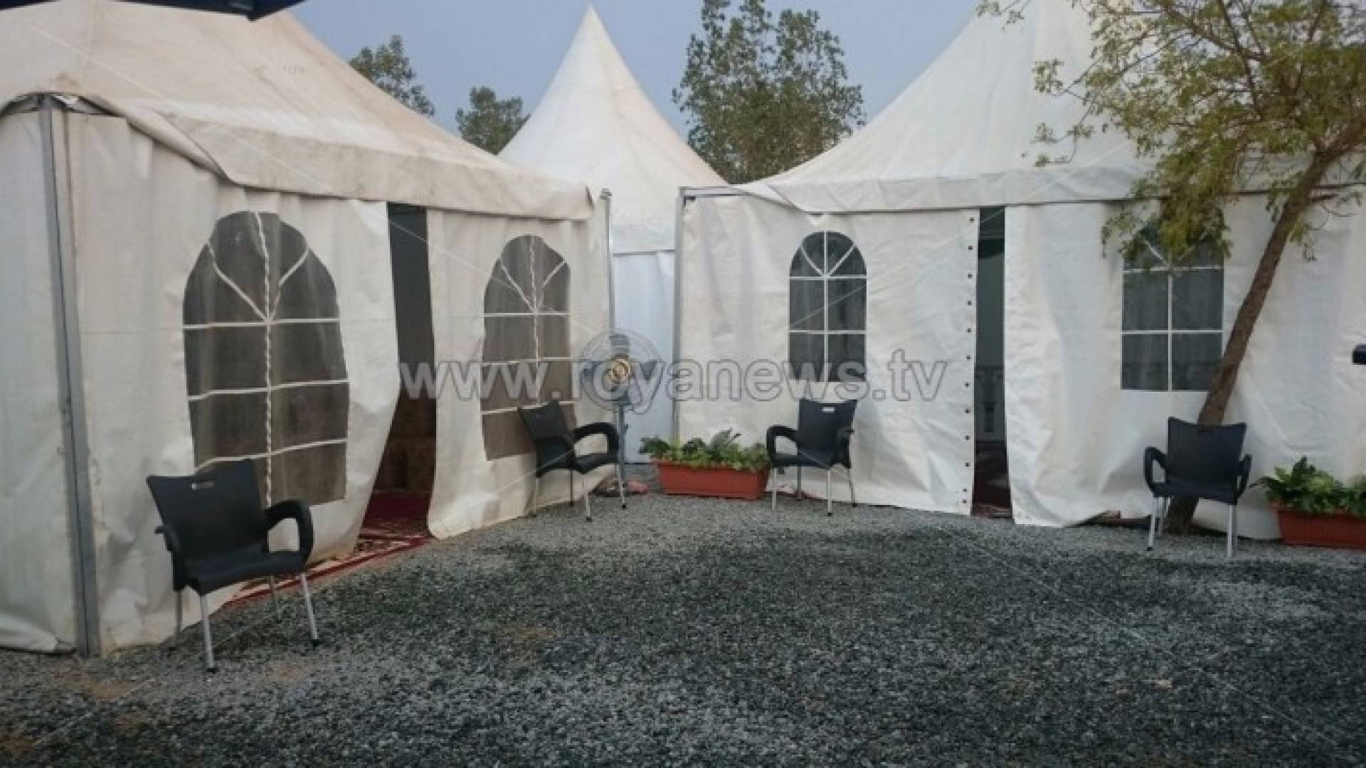 بالصور .. عربيات يطمئن بشأن خيام " عرفات ": فيها وجبات ساخنة