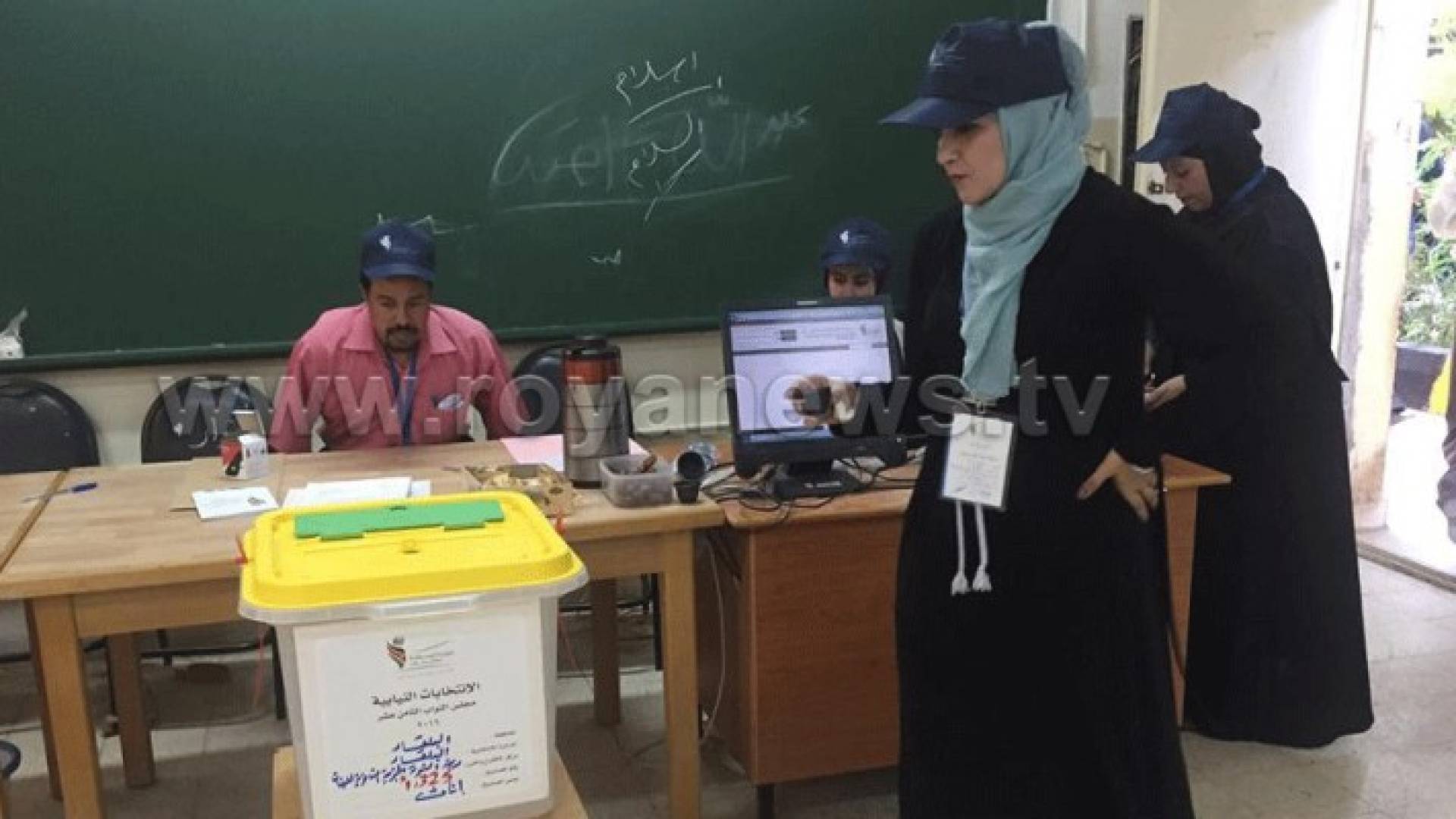 الارقام التي تشير لها لوحة تجميع نتائج دائرة جرش حتى اللحظة