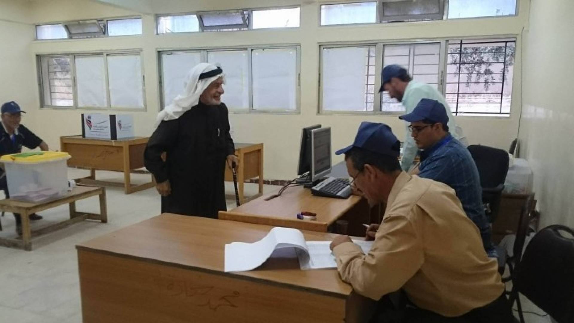 الارقام التي تشير لها لوحة تجميع النتائج الأولية في دائرة المفرق