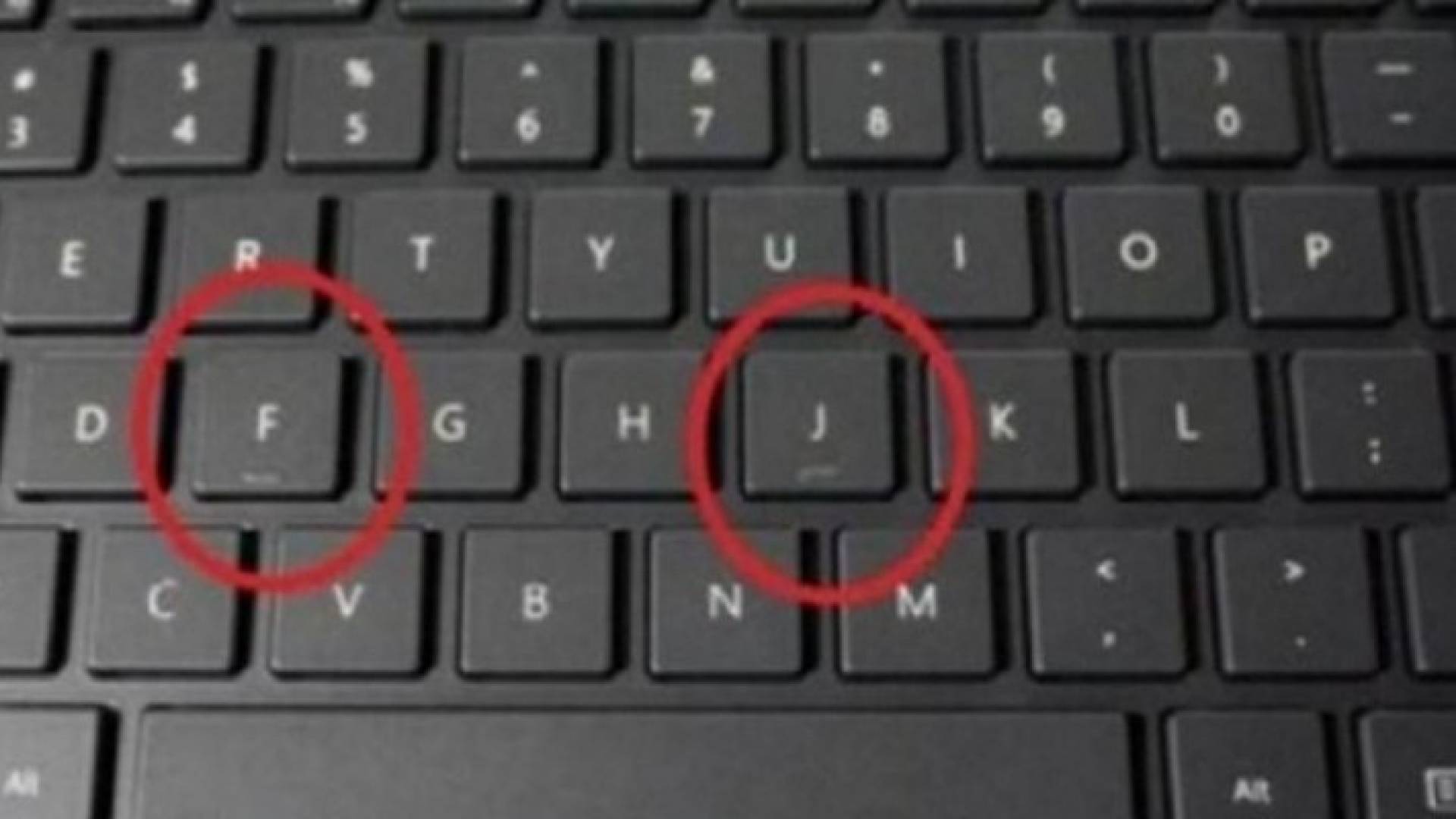 لماذا يوجد خط تحت حرفي 'J' و'F'؟
