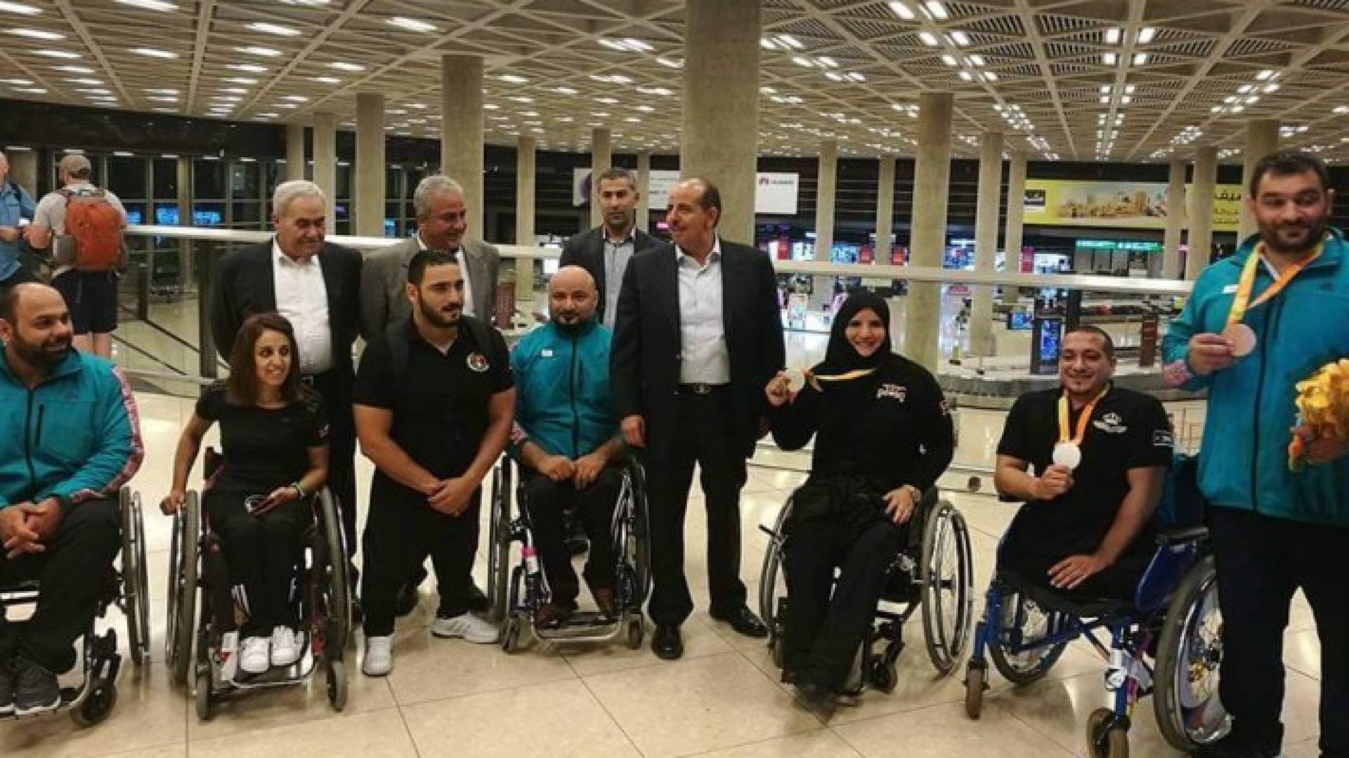استقبال رسمي لوفد المنتخب الوطني المشارك بدورة الالعاب الباراولمبية