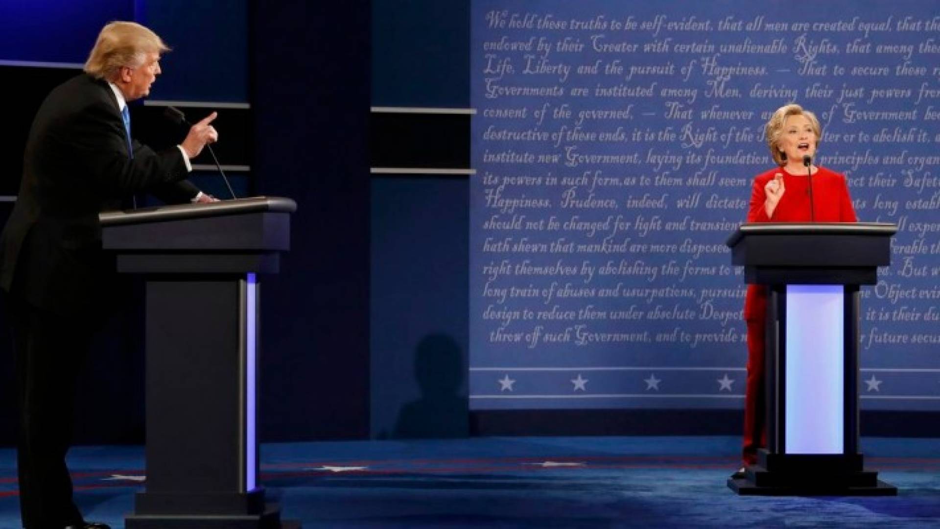  ترامب وكلينتون في أول مواجهة مباشرة