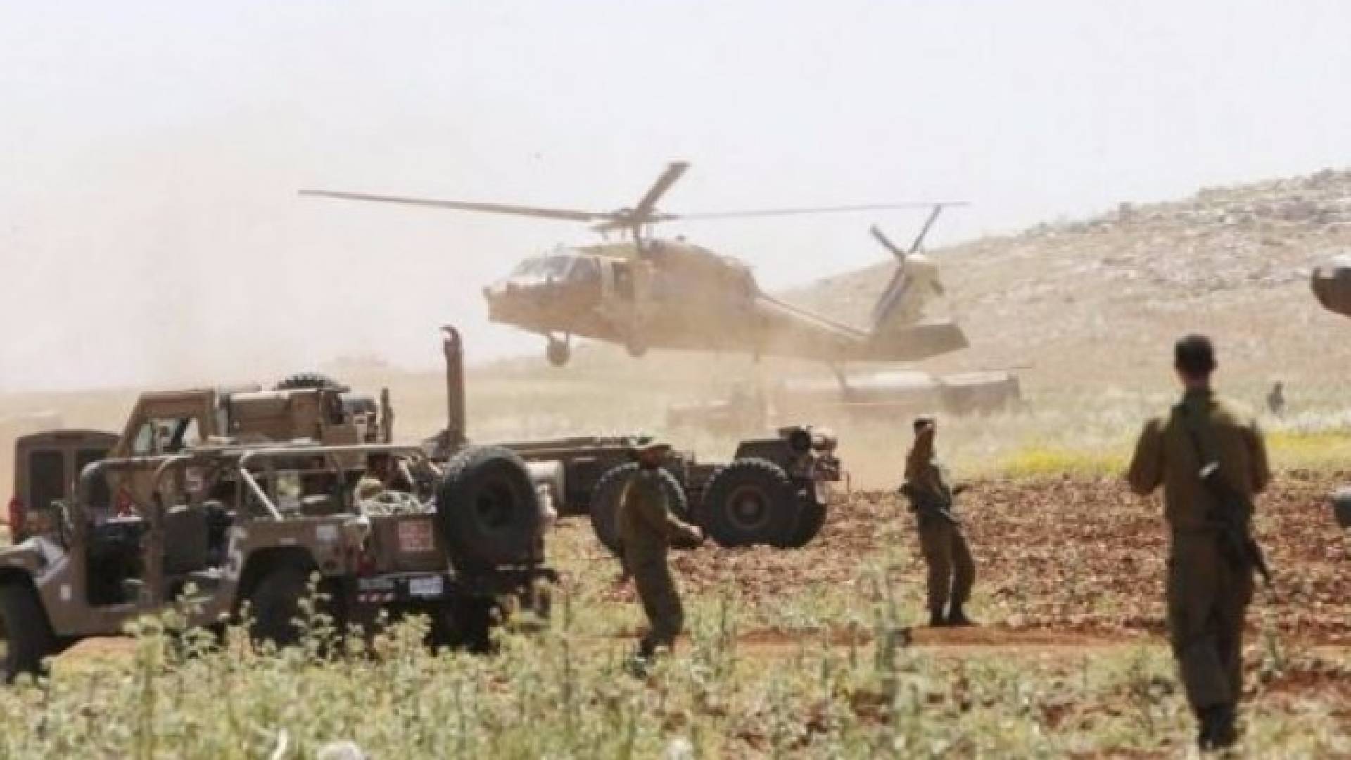 جانب من التدريبات التي يجريها جيش الاحتلال الإسرائيلي