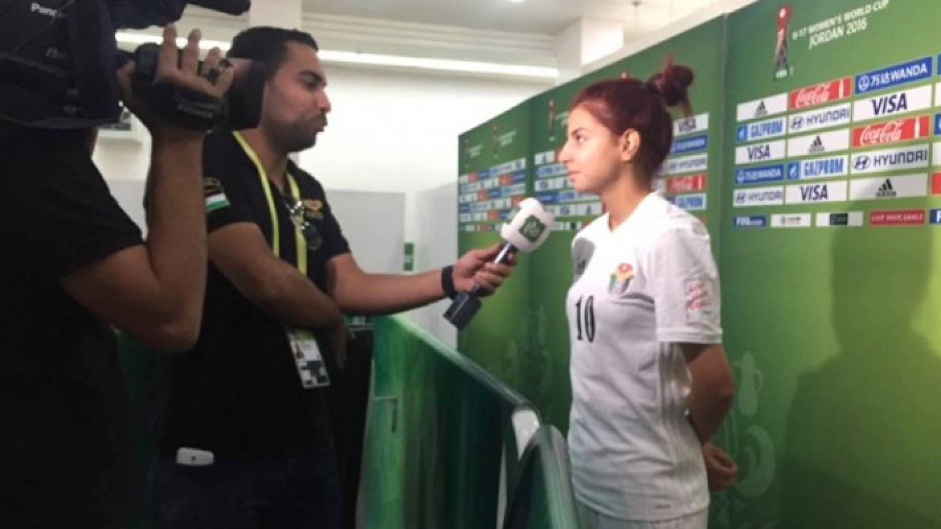 سارة ابوصباح صاحبة الهدف التاريخي للنشميات: فخورة بتسجيلي هدف التاريخ