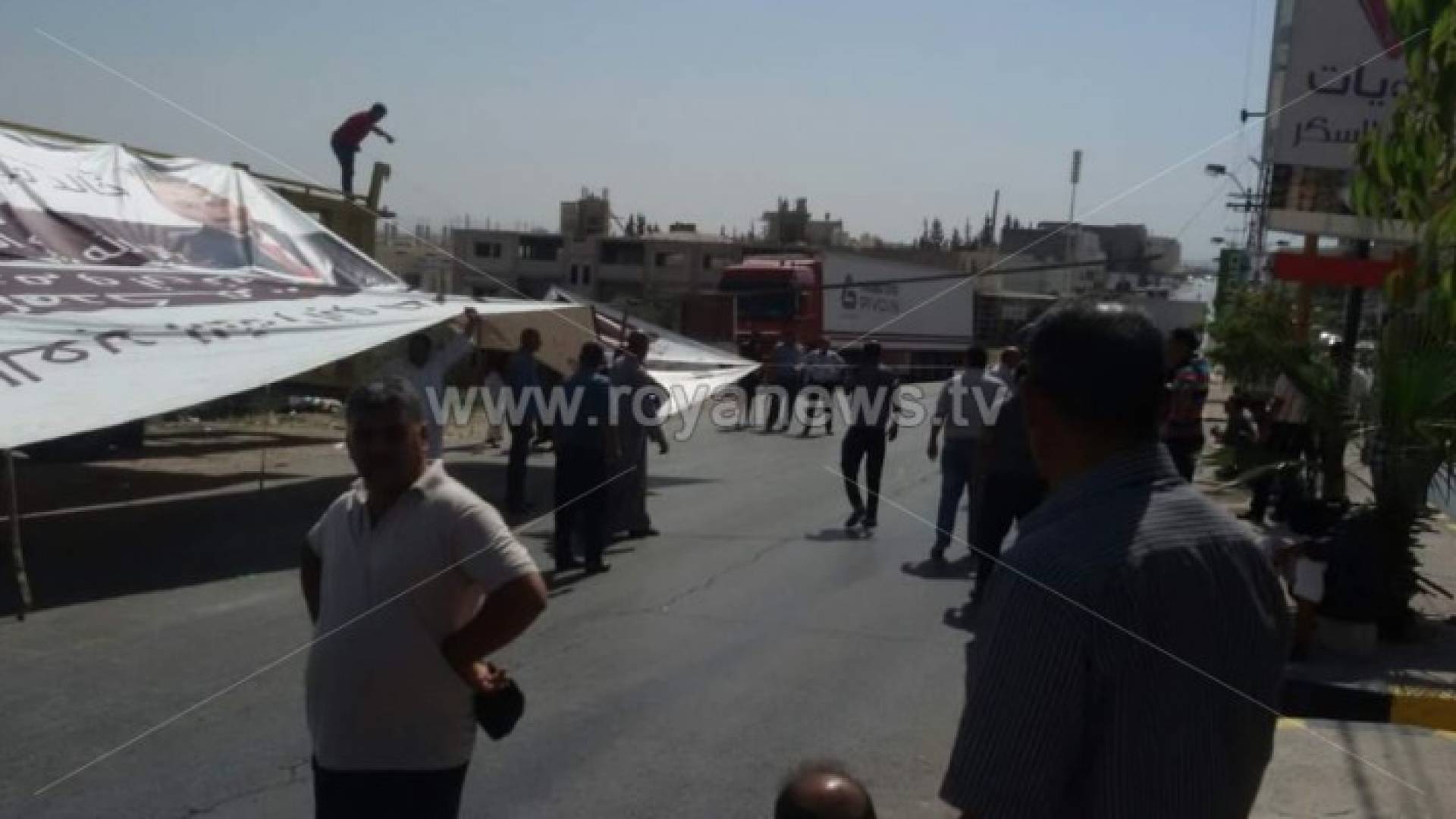 جانب من الاعتصام