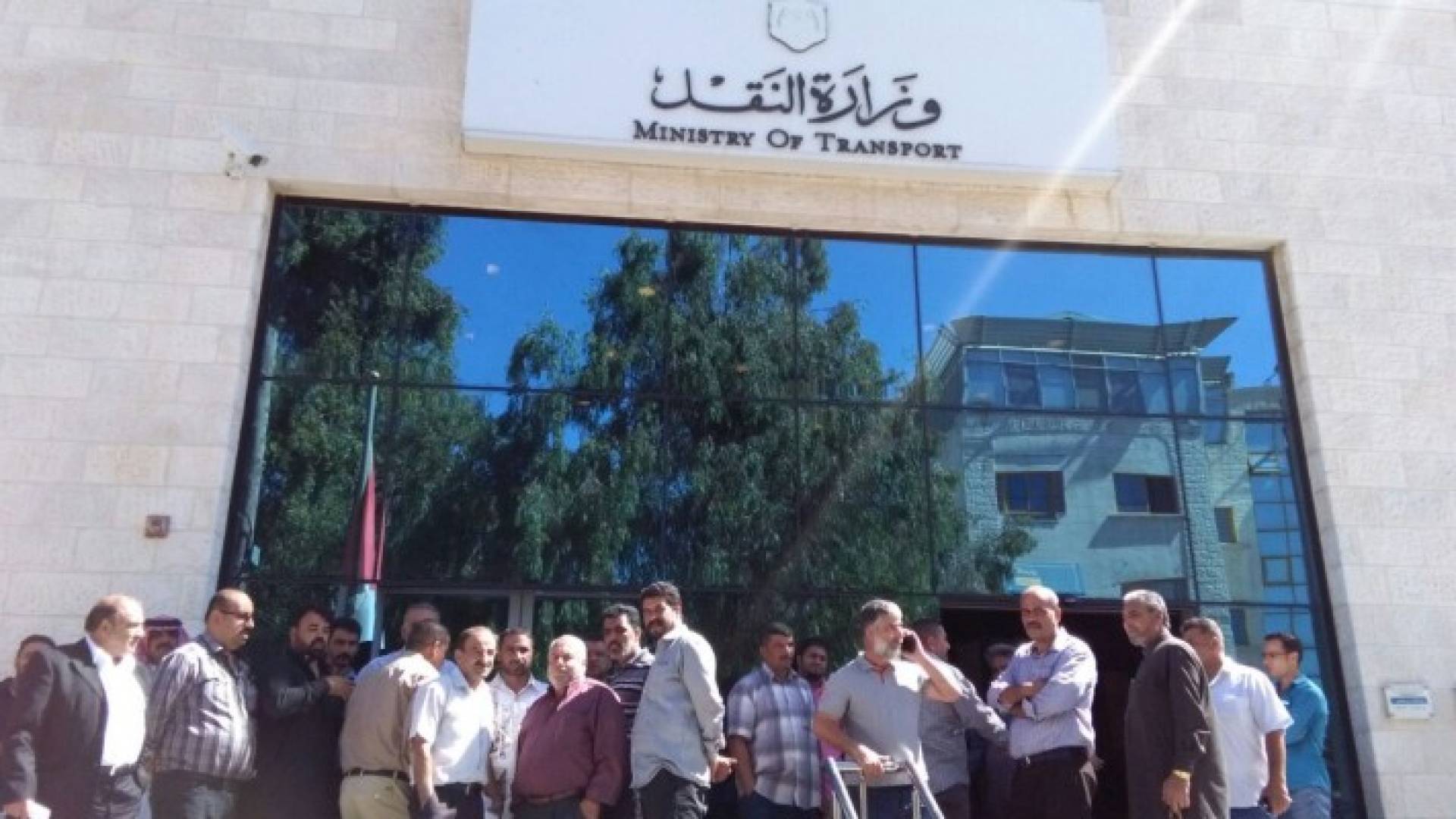 جانب من الاعتصام 