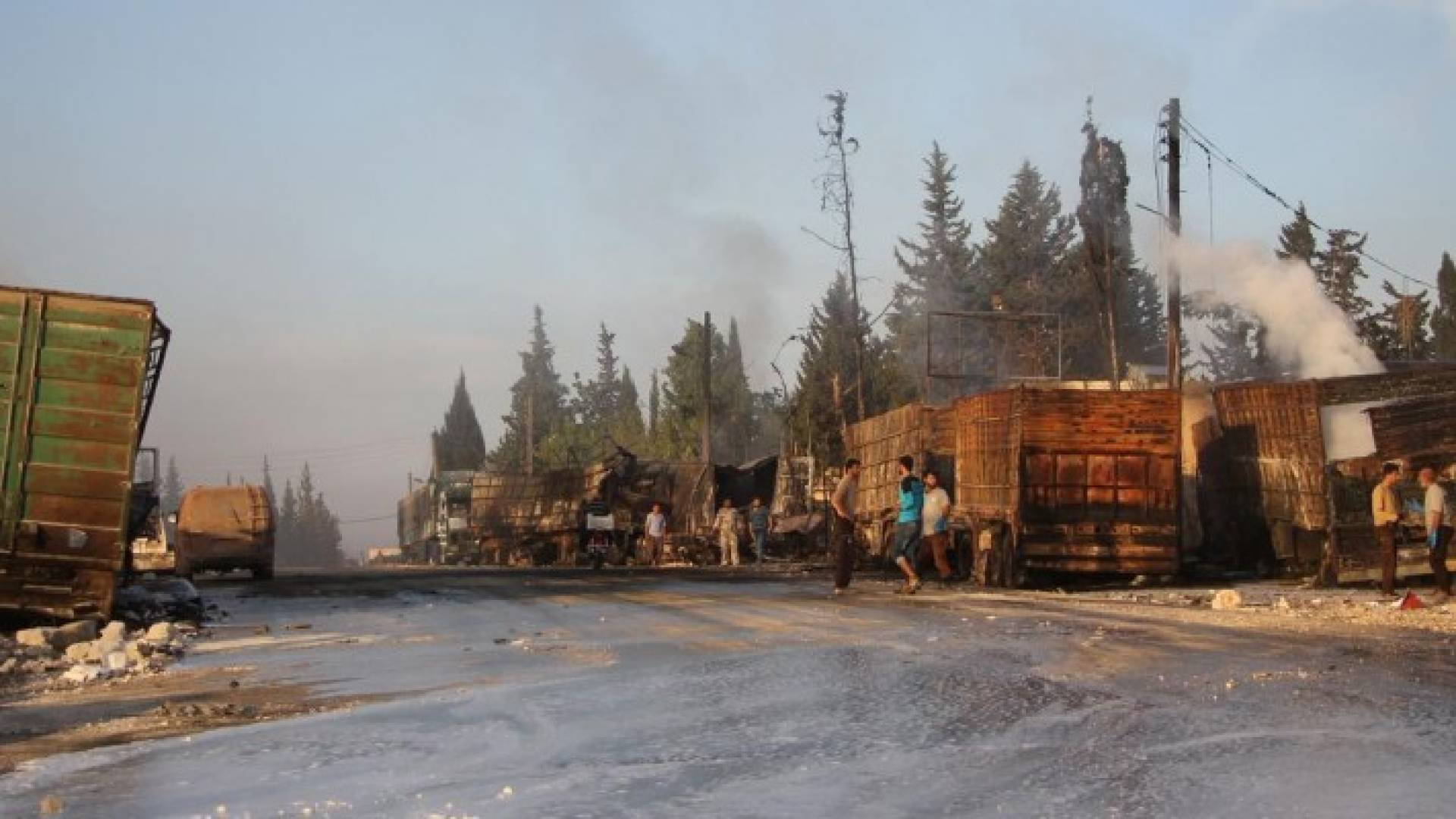 الهجوم أوقع 20 قتيلا ودمر القافلة