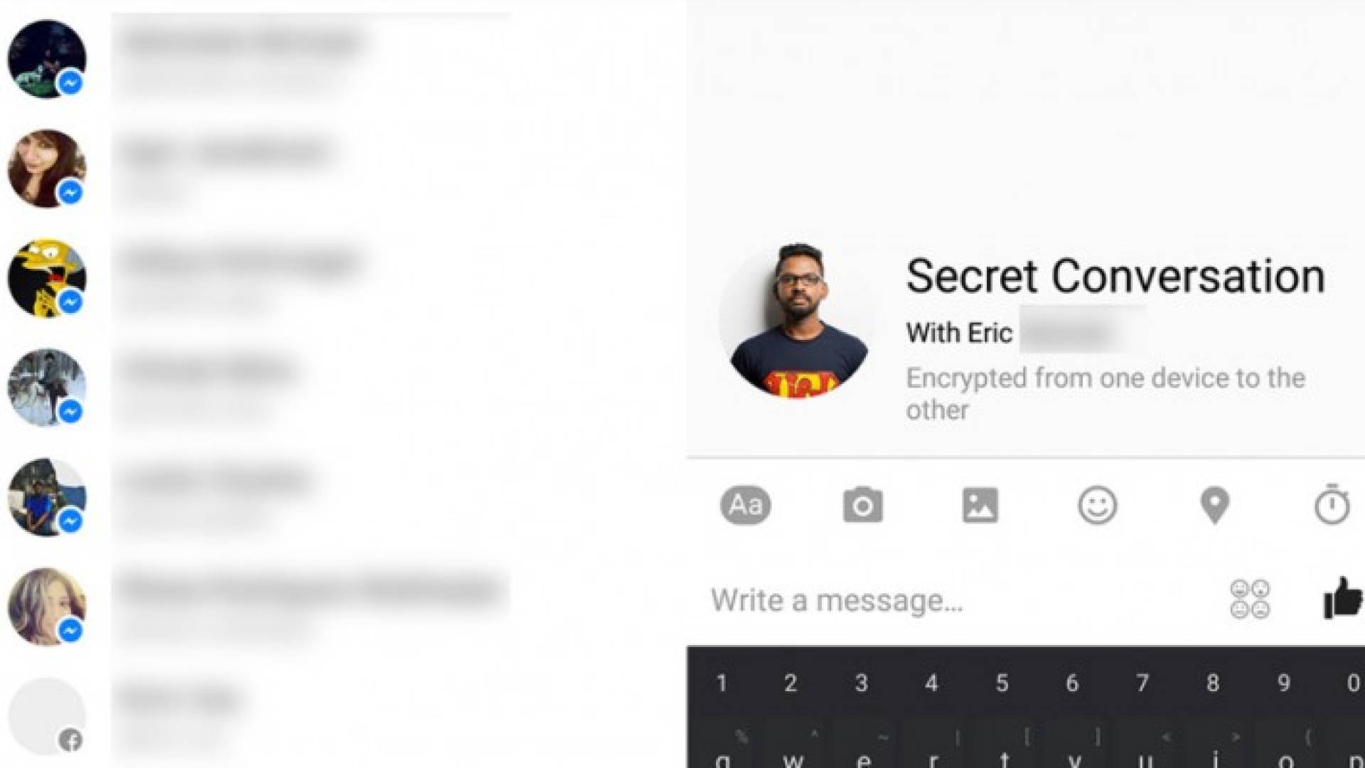 تشفير محادثات مسنجر فيس بوك