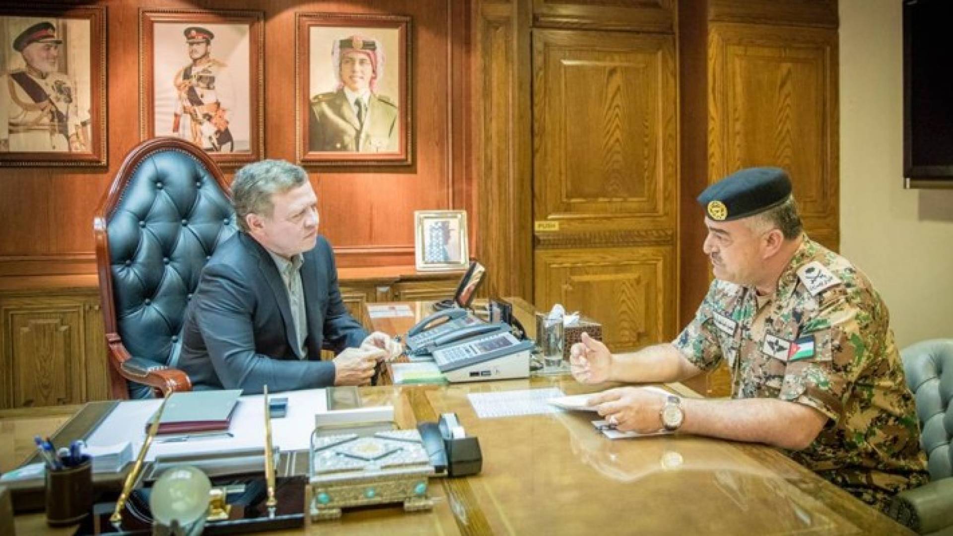 جانب من زيارة جلالة الملك