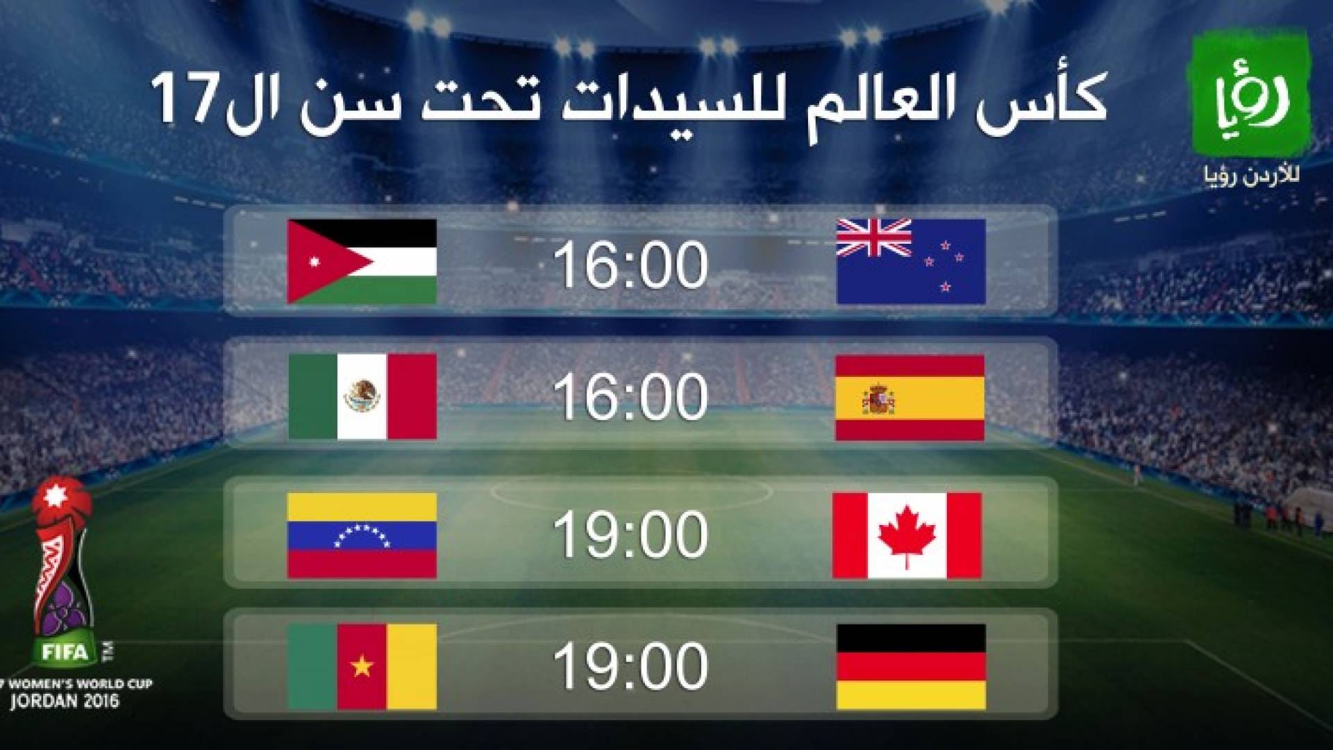 لقاء للتاريخ.. النشميات ونيوزيلندا في مونديال السيدات