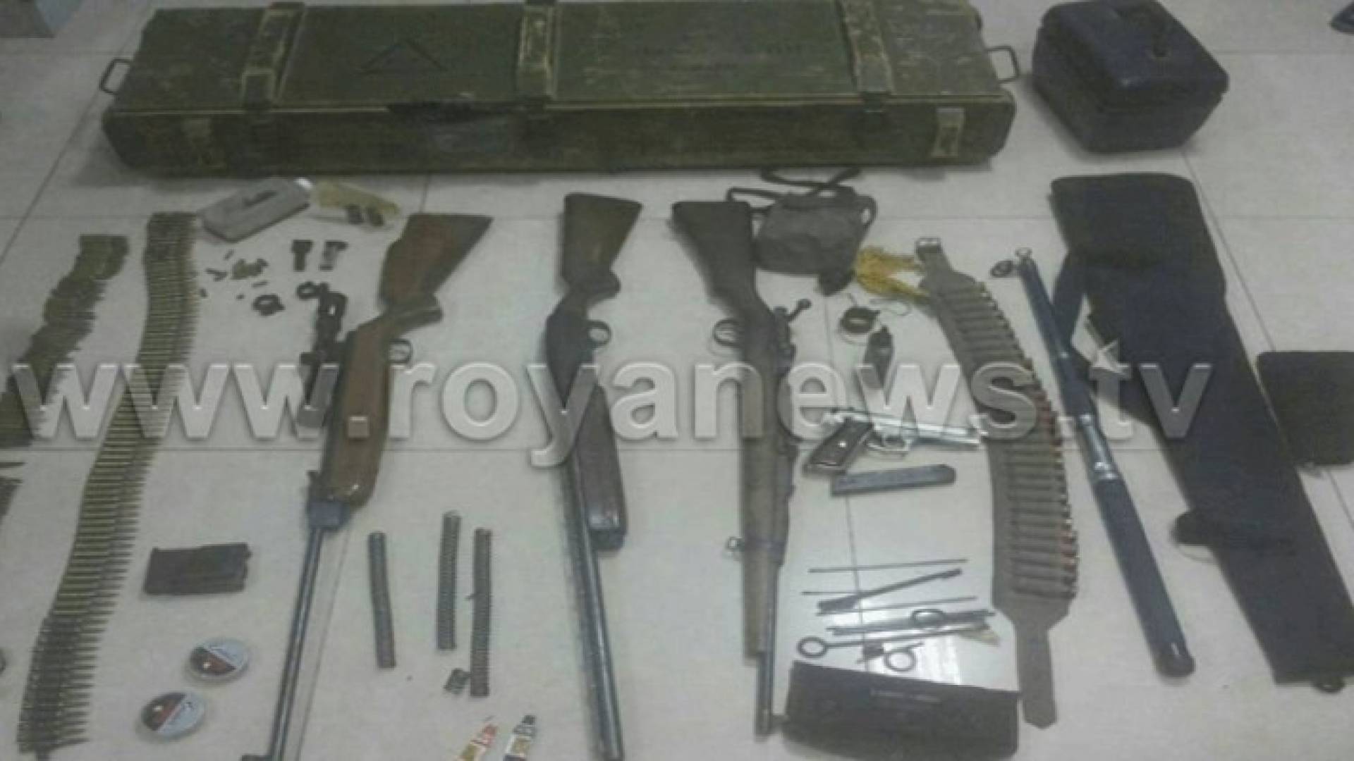 ضبط اسلحة غير مرخصة في اربد