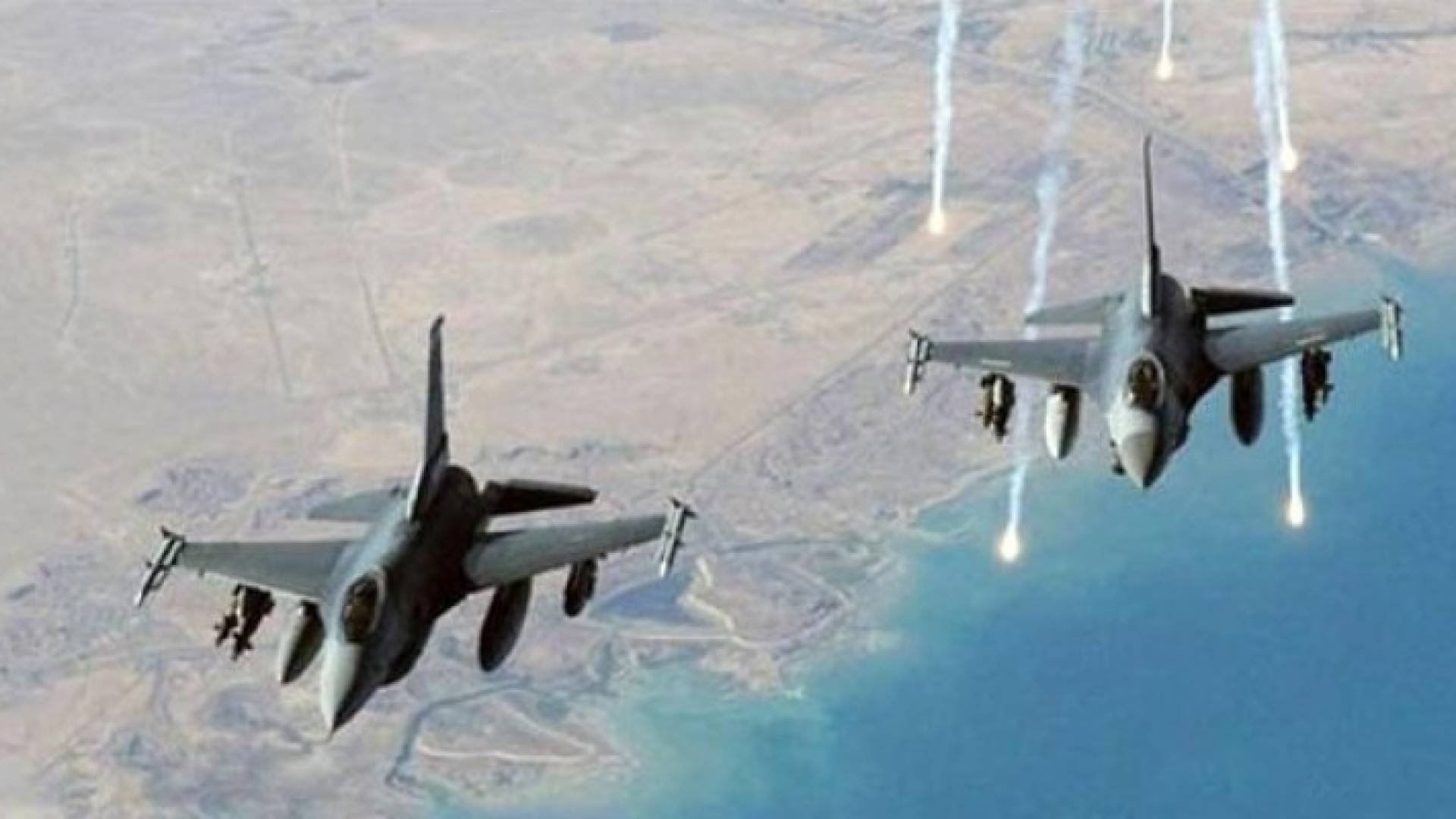 غارة على مواقع ومسلحي عصابة داعش الارهابية - صورة أرشيفية