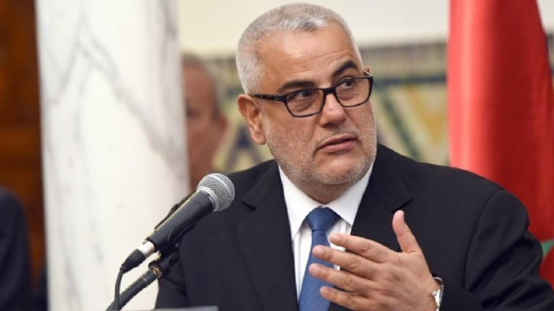  الأمين العام لحزب العدالة والتنمية الحاكم، عبد الإله بنكيران