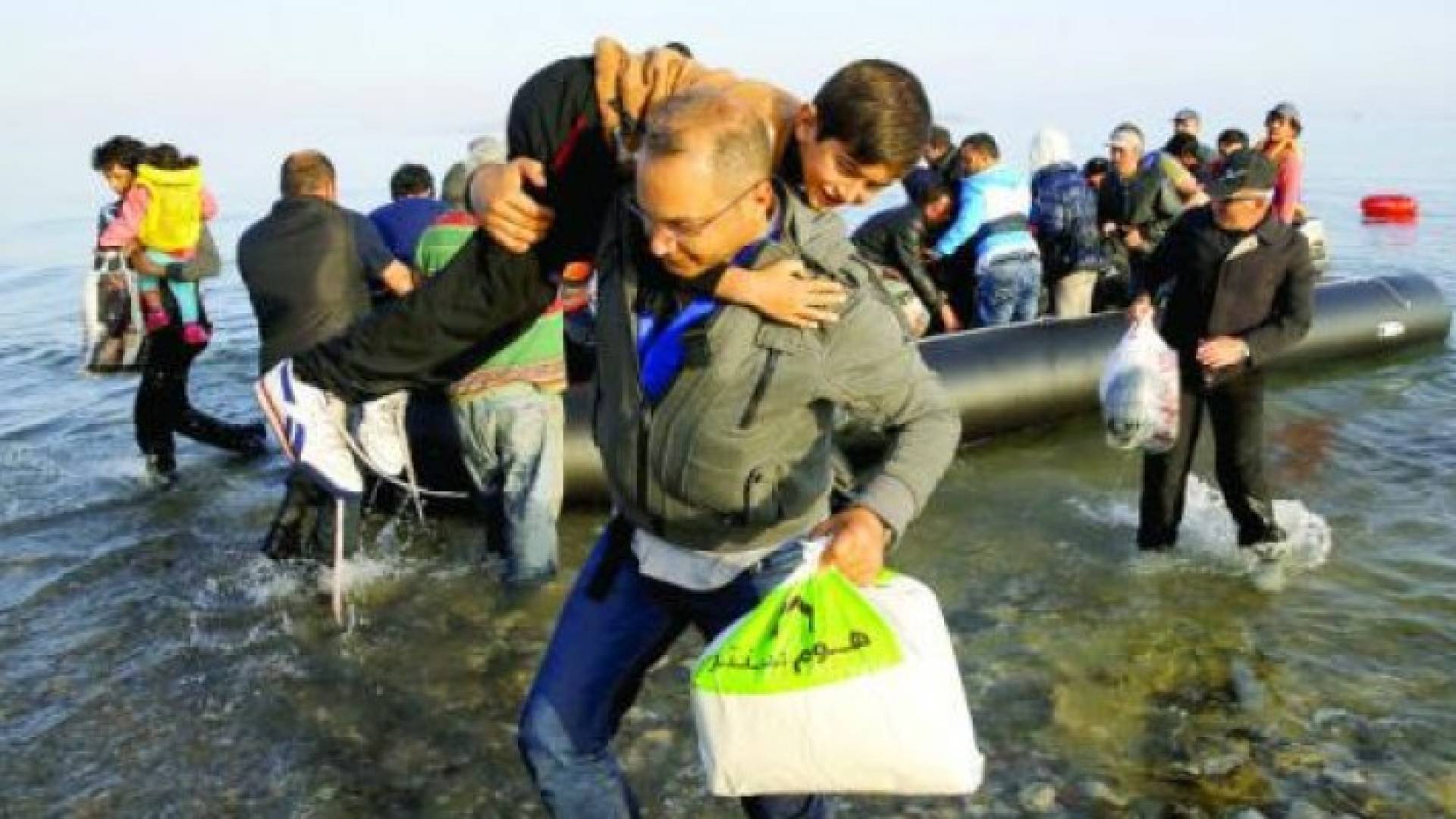 لاجئين سوريين على الشواطئ الاوروبية - ارشيفية 