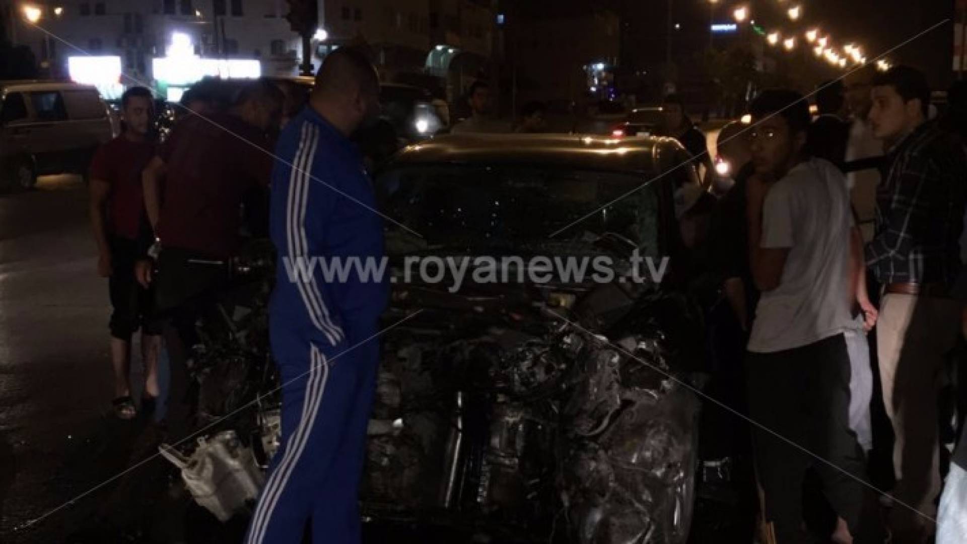 احد المركبات التي تسببت باضرار نتيجة الحادث