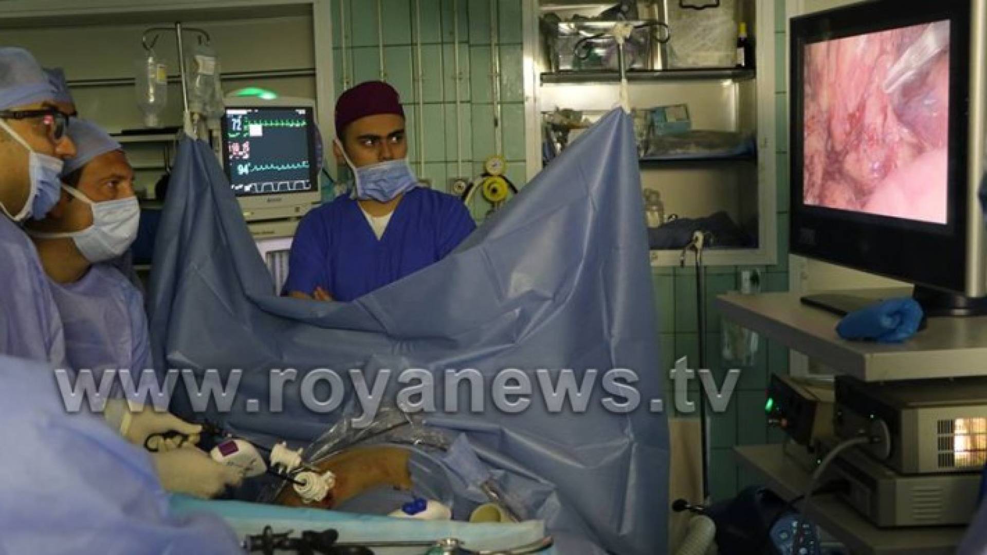 عملية جراحية لإستئصال ورم في الكلى باستخدام المنظار