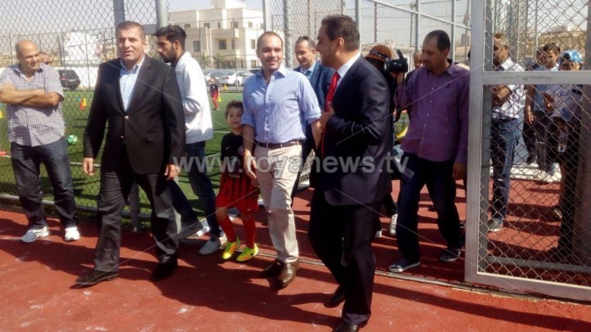 جانب من زيارة سمو الامير علي الى اكاديمية فرسان الاردن 