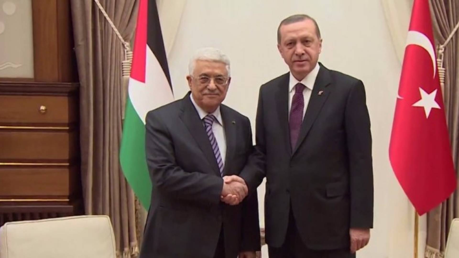 الرئيس التركي والرئيس الفلسطيني 