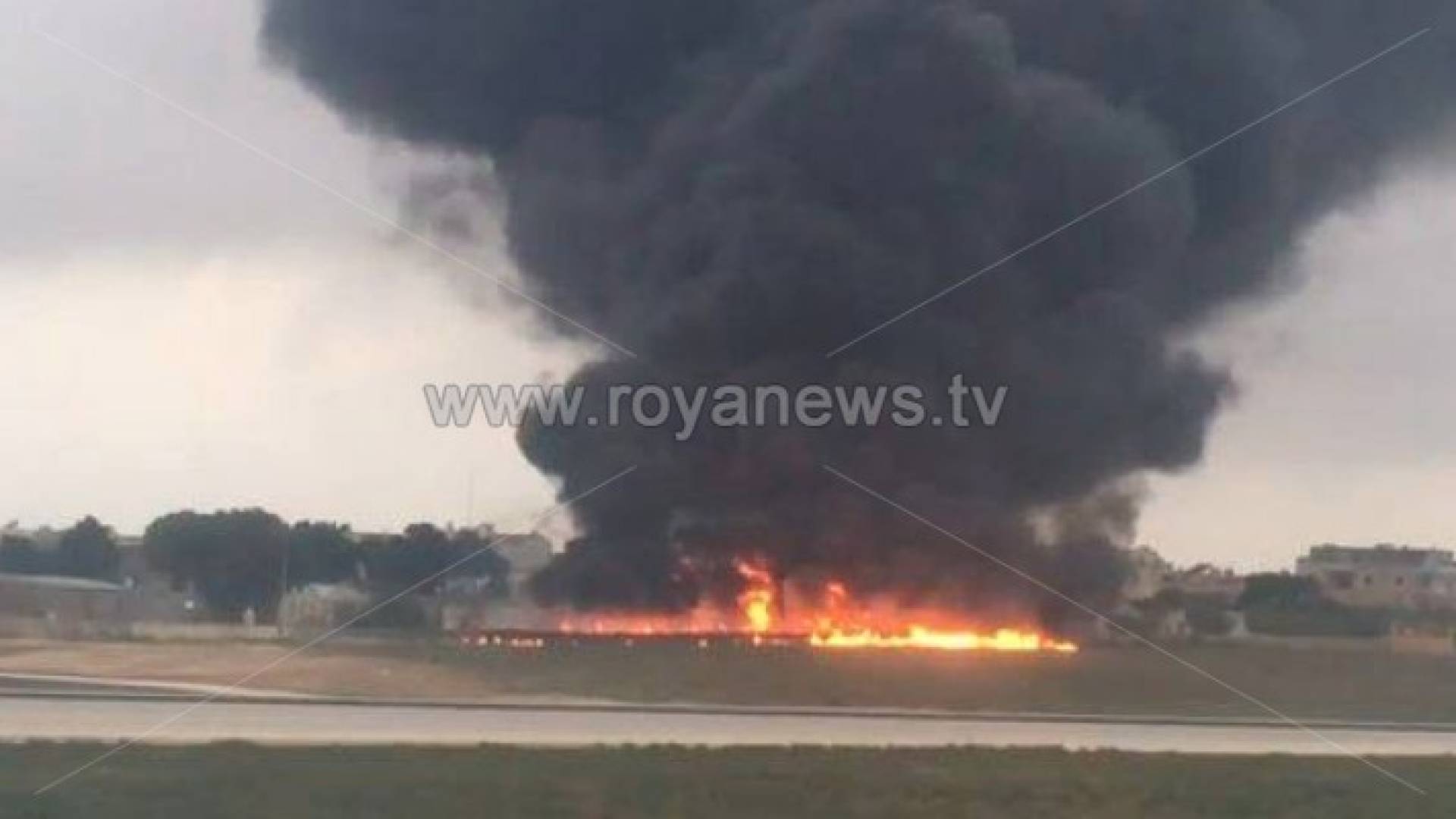 جانب من الحريق