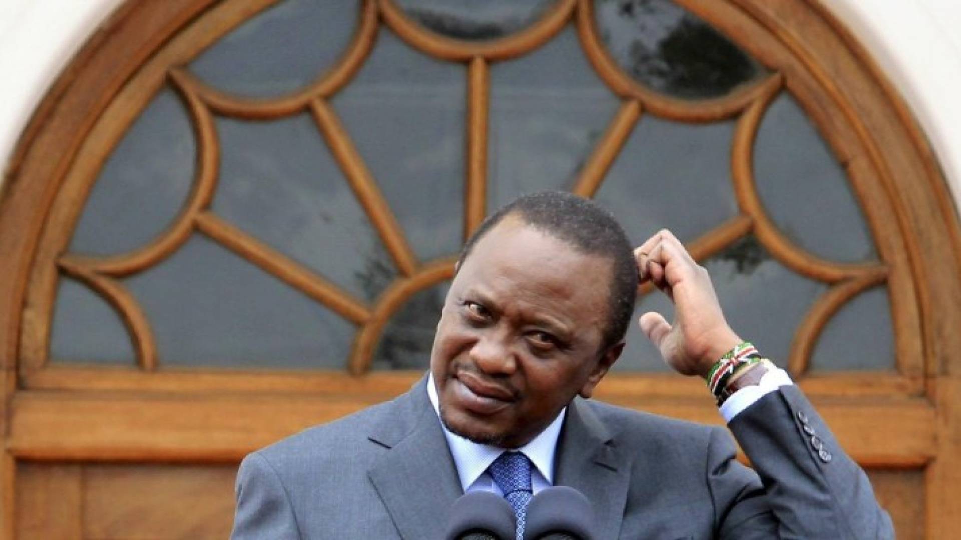  الرئيس الكيني أوهور كينياتا يتحدث في نيروبي