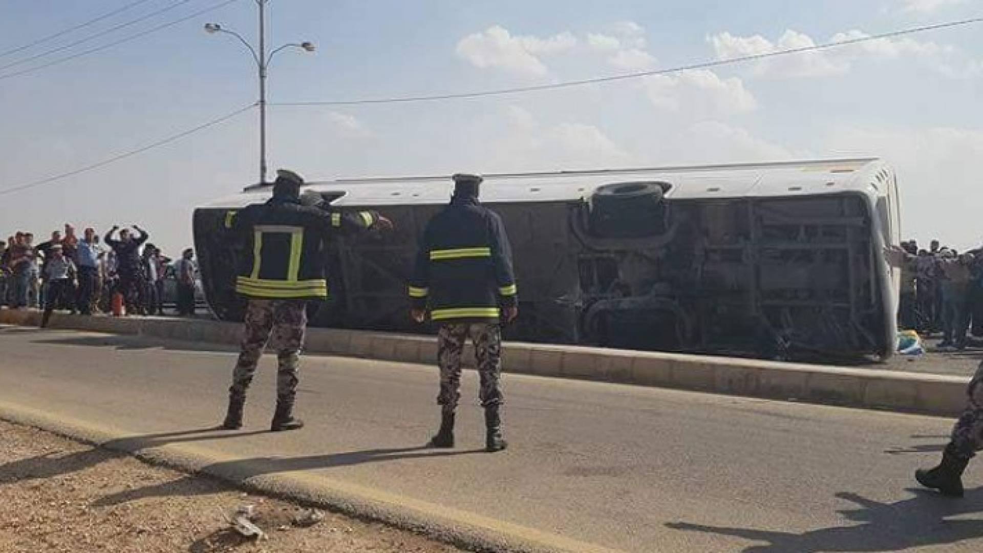 حادث تدهور الحافلة في اربد 