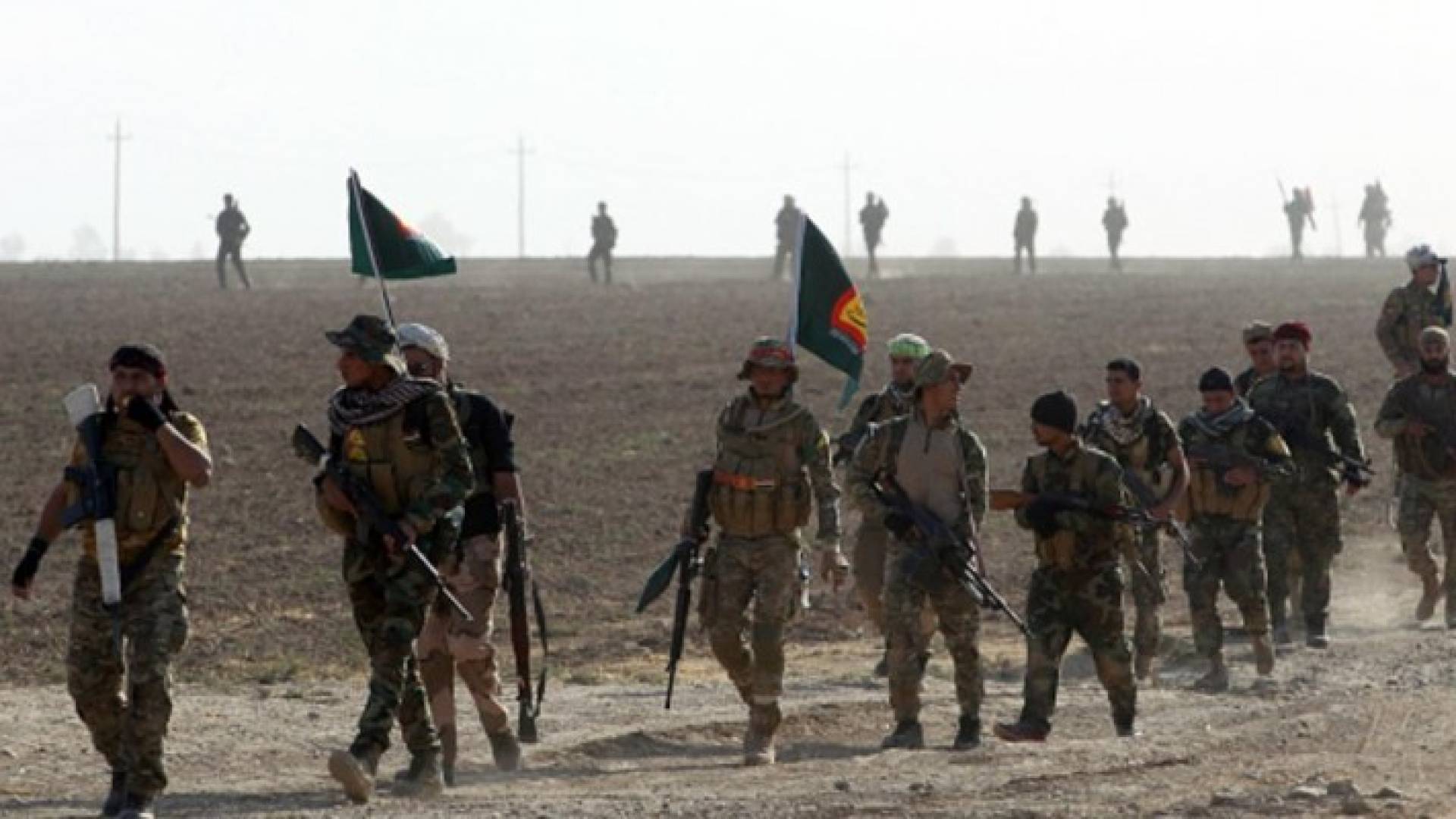 أفراد من ميليشيات الحشد الشعبي شمالي الموصل - 30 أكتوبر 2016.