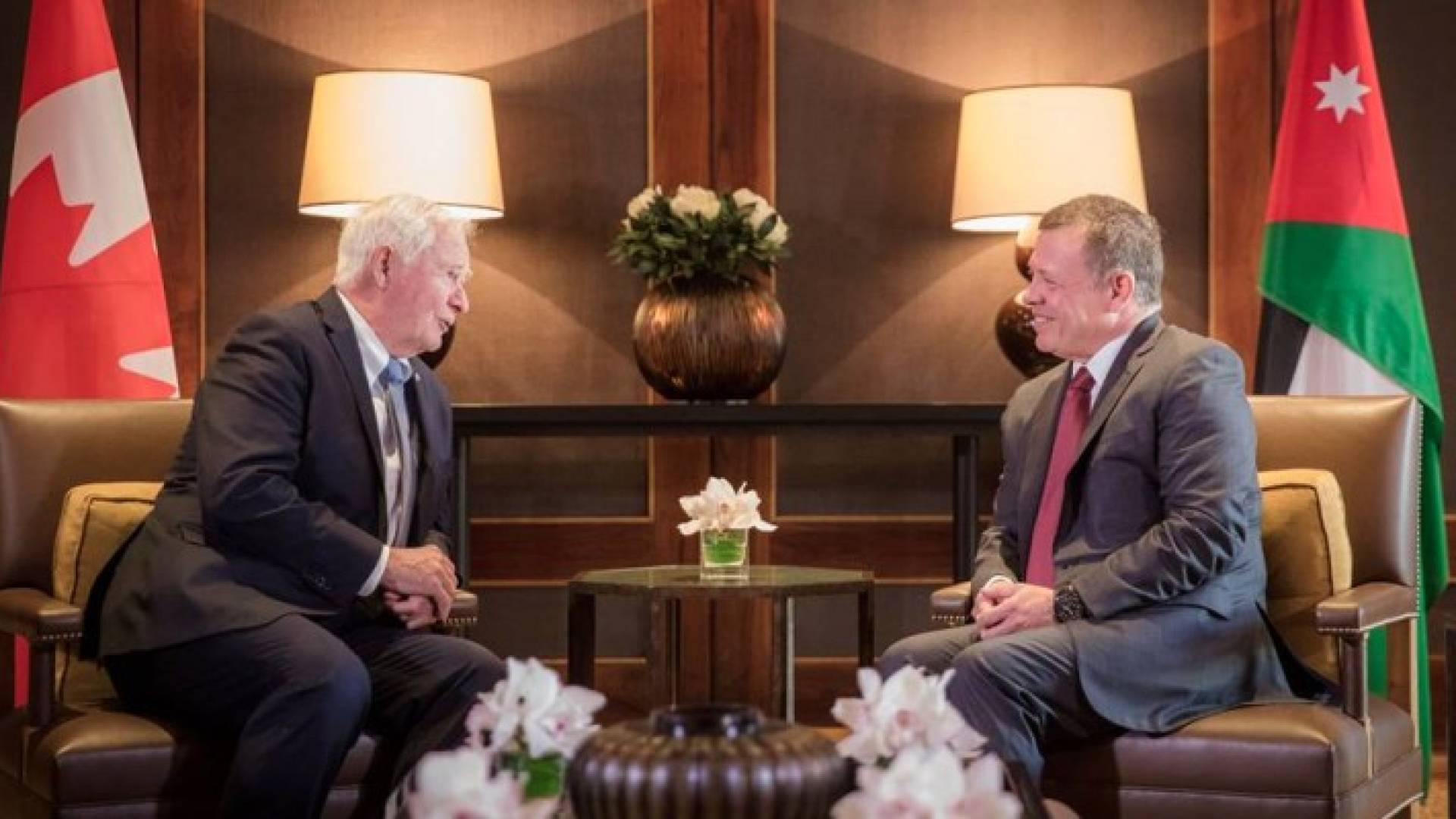 الملك يستقبل حاكم كندا