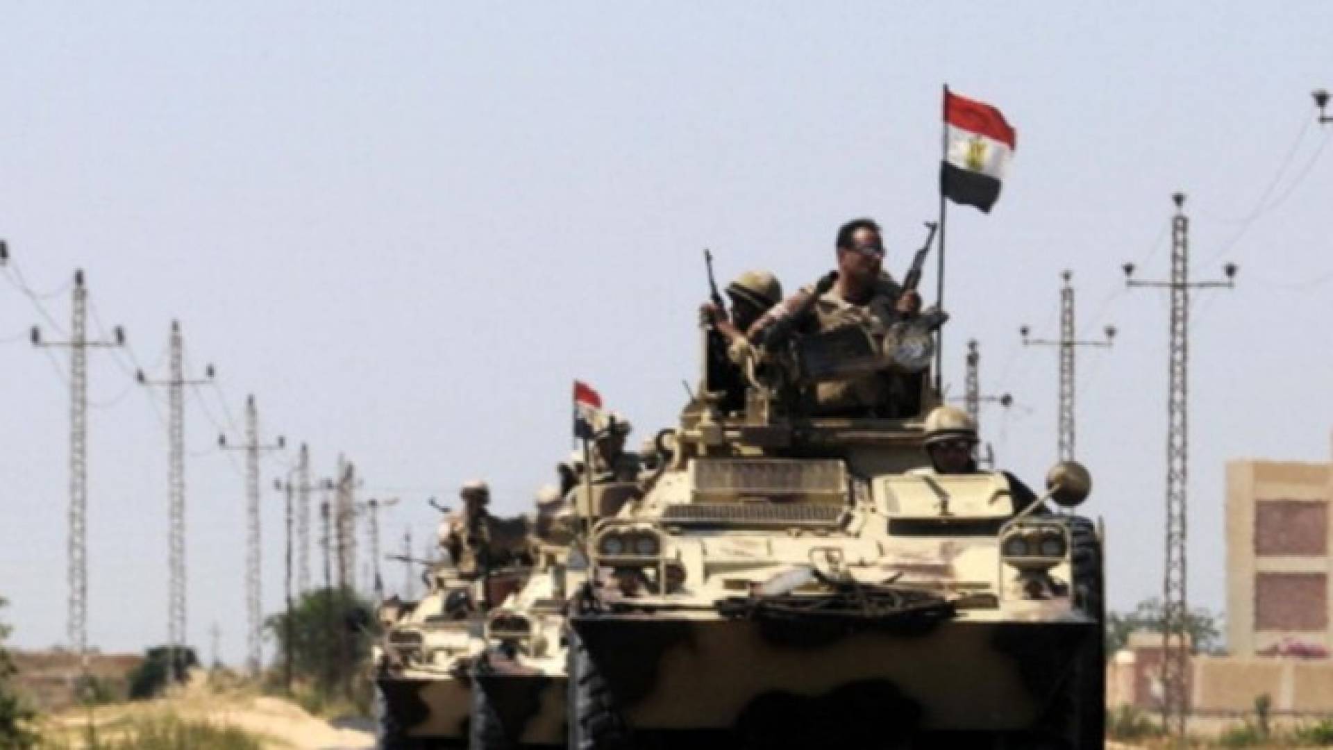 رتل عسكري للجيش المصري في سيناء - أرشيف.