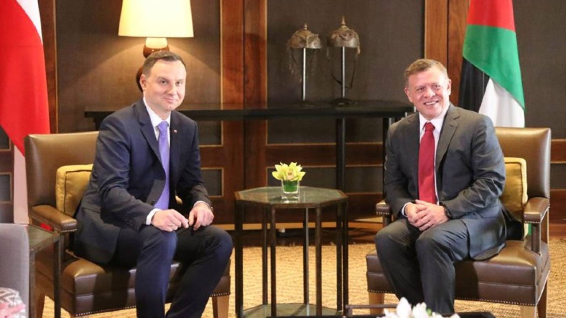 خلال لقاء جلالة الملك ورئيس جمهورية بولندا