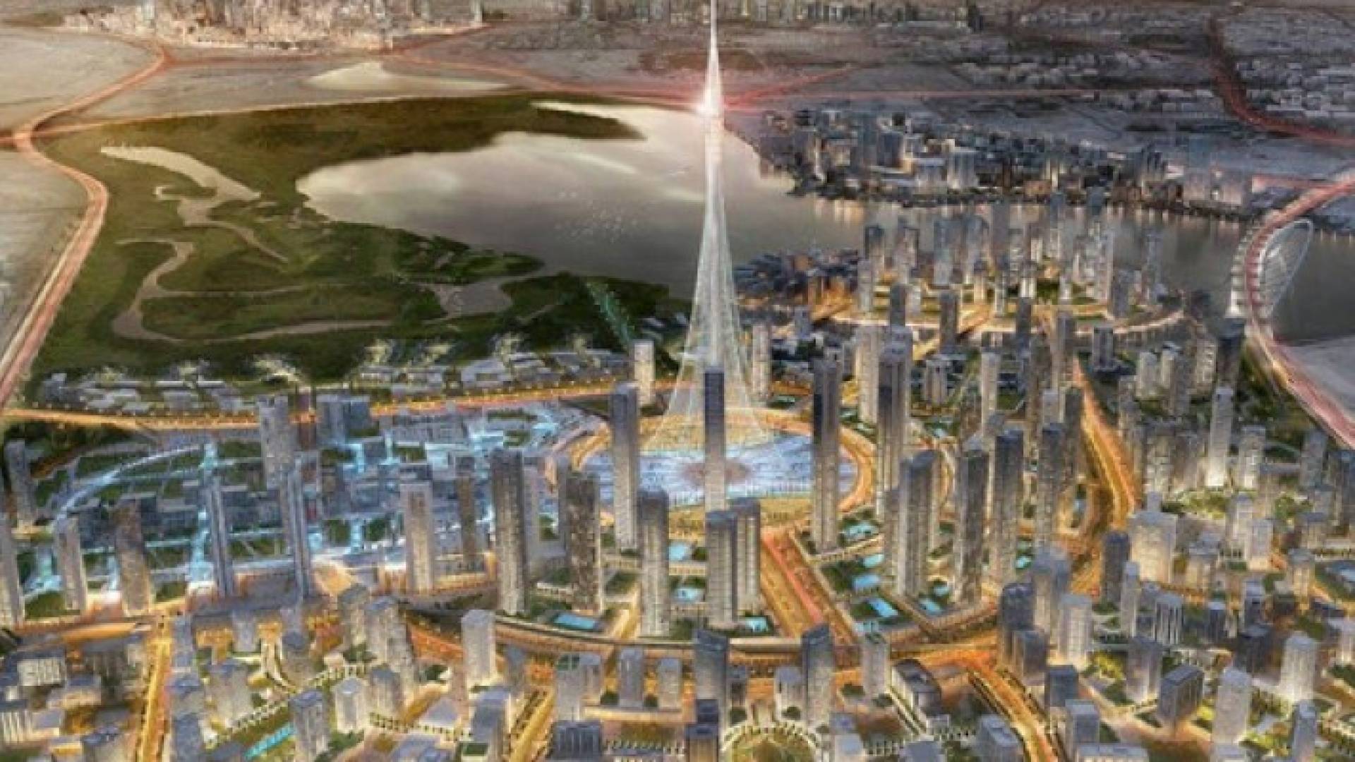 تصميم برج الخور بدبي والمنطقة المحيطة به