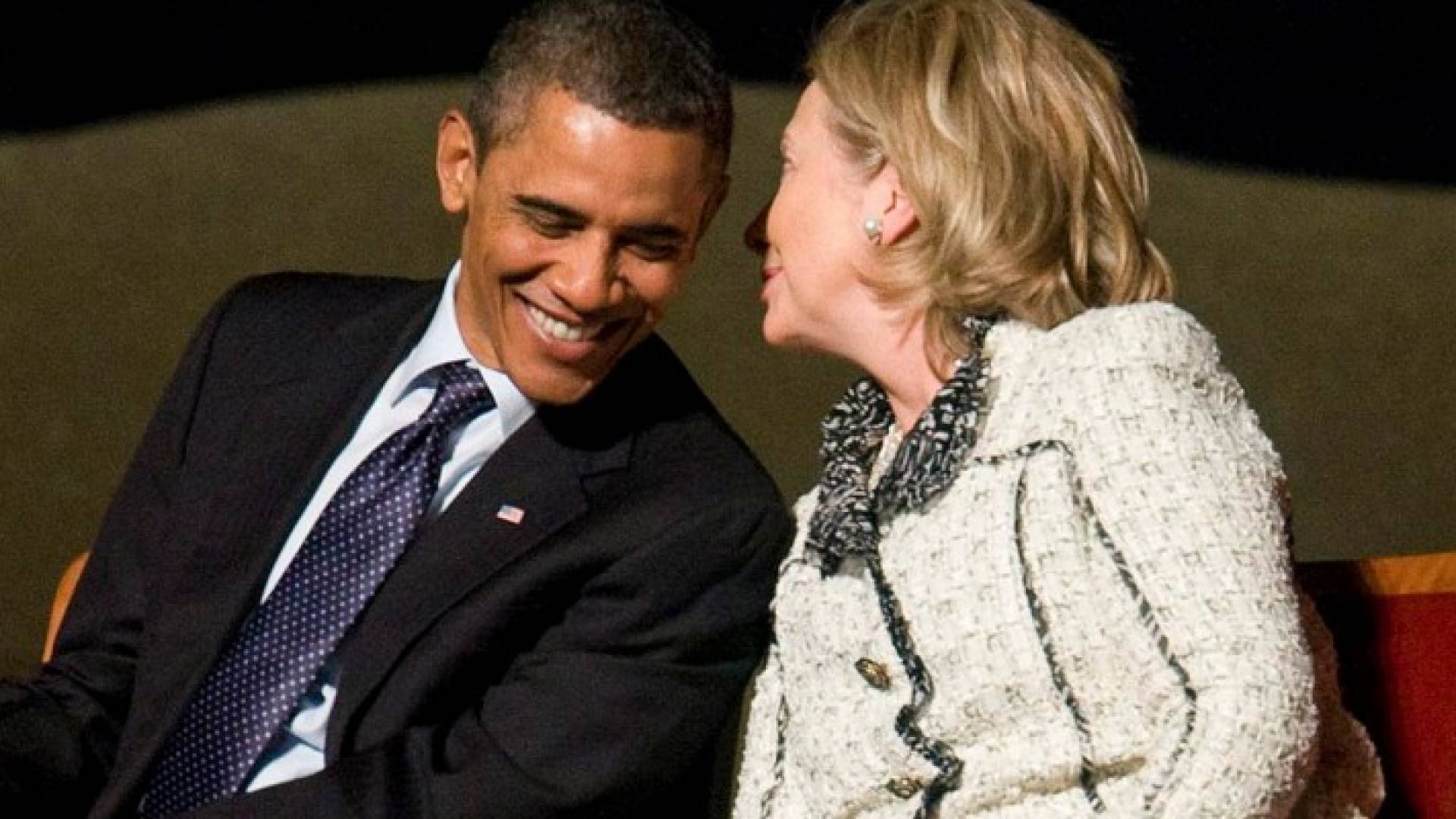 هيلاري كلينتون واوباما 