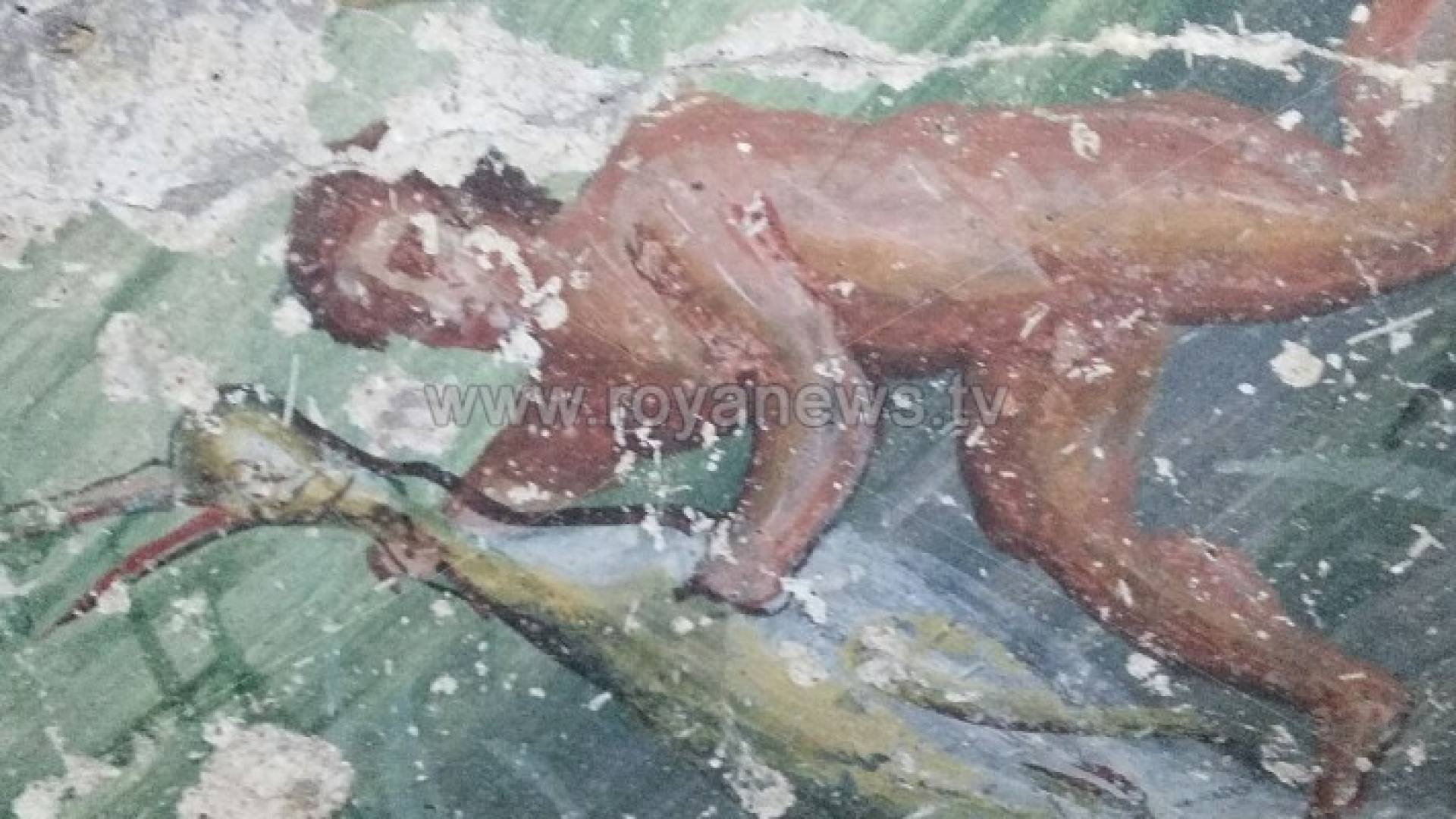 مدفن اثري للفترة الرومانية- الصور من زياد النصيرات