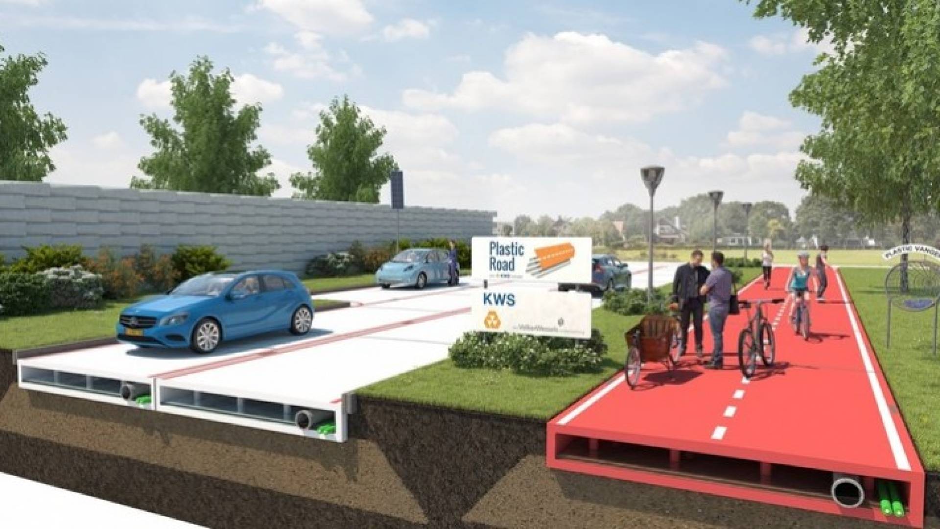 هولاندا ستستخدم شوارع بلاستيكية عام 2017 