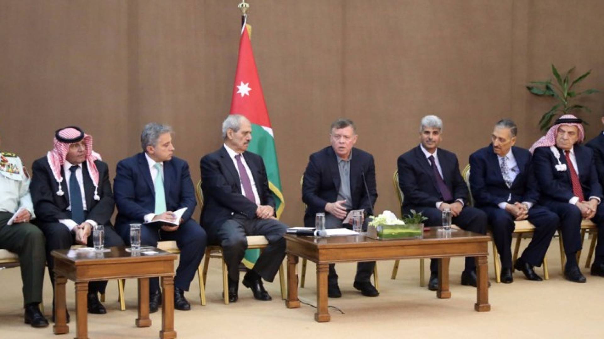 خلال زيارة الملك الى محافظة مادبا