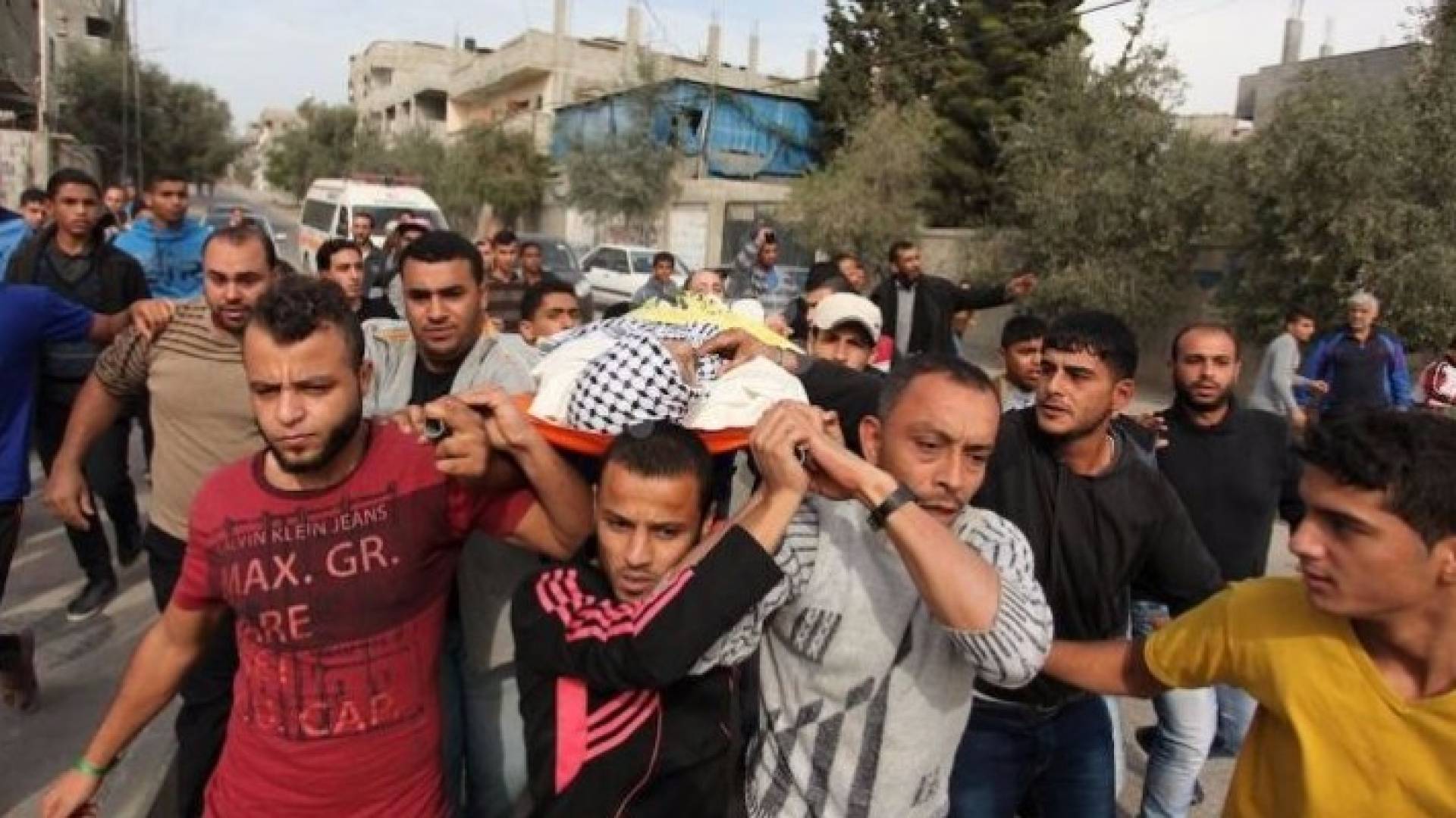 تشييع جثمان الشهيد محمد سعيد أبو سعدة