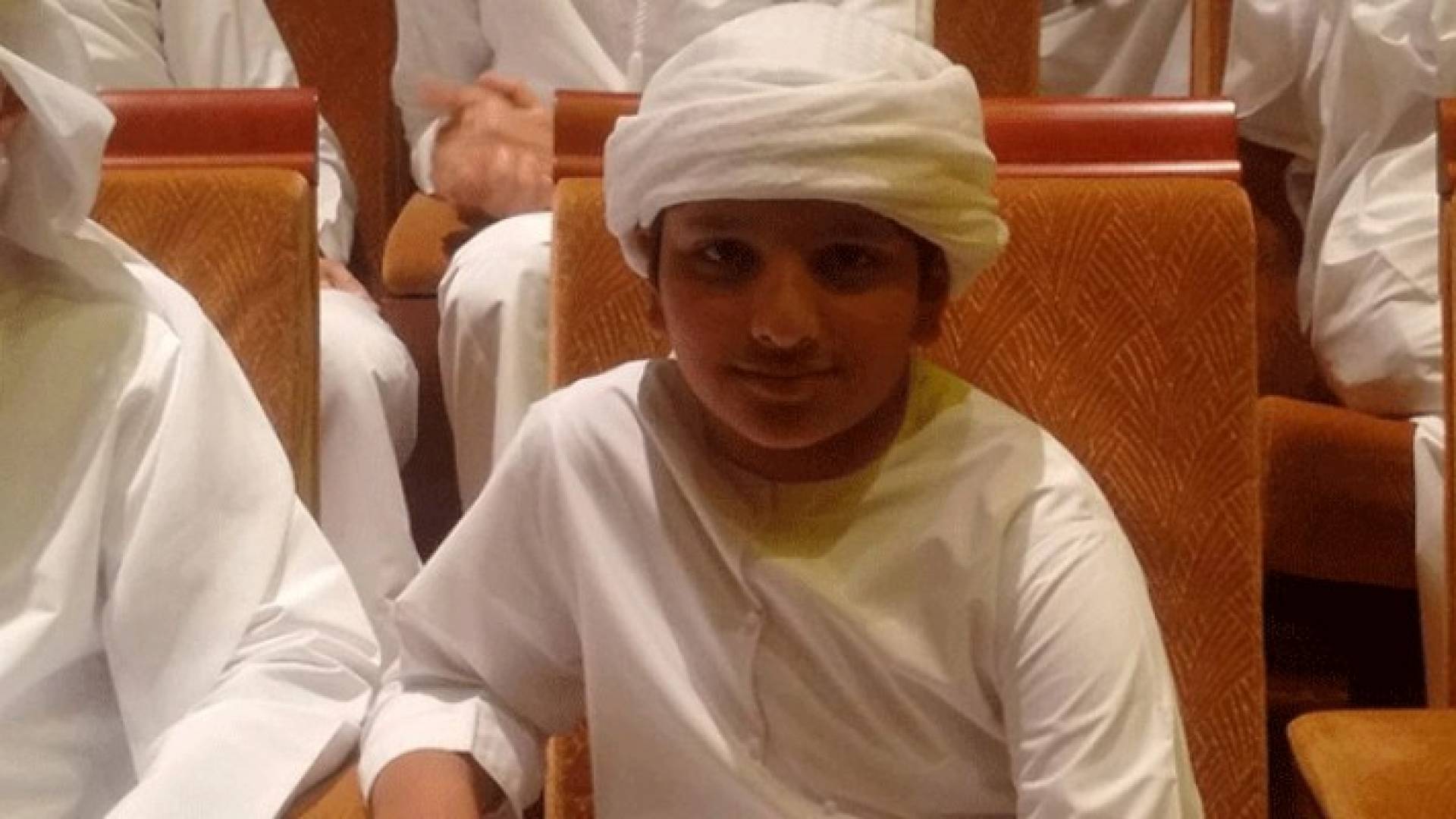 الطفل الاماراتي عبد الله 