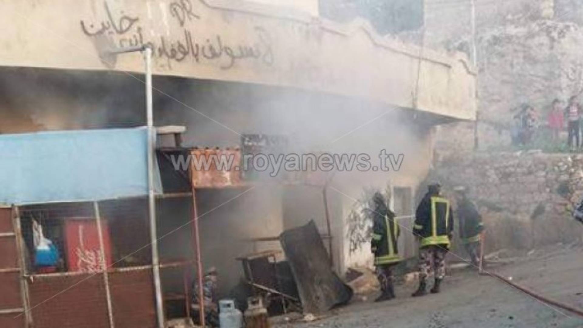 حريق مخبز في عجلون 