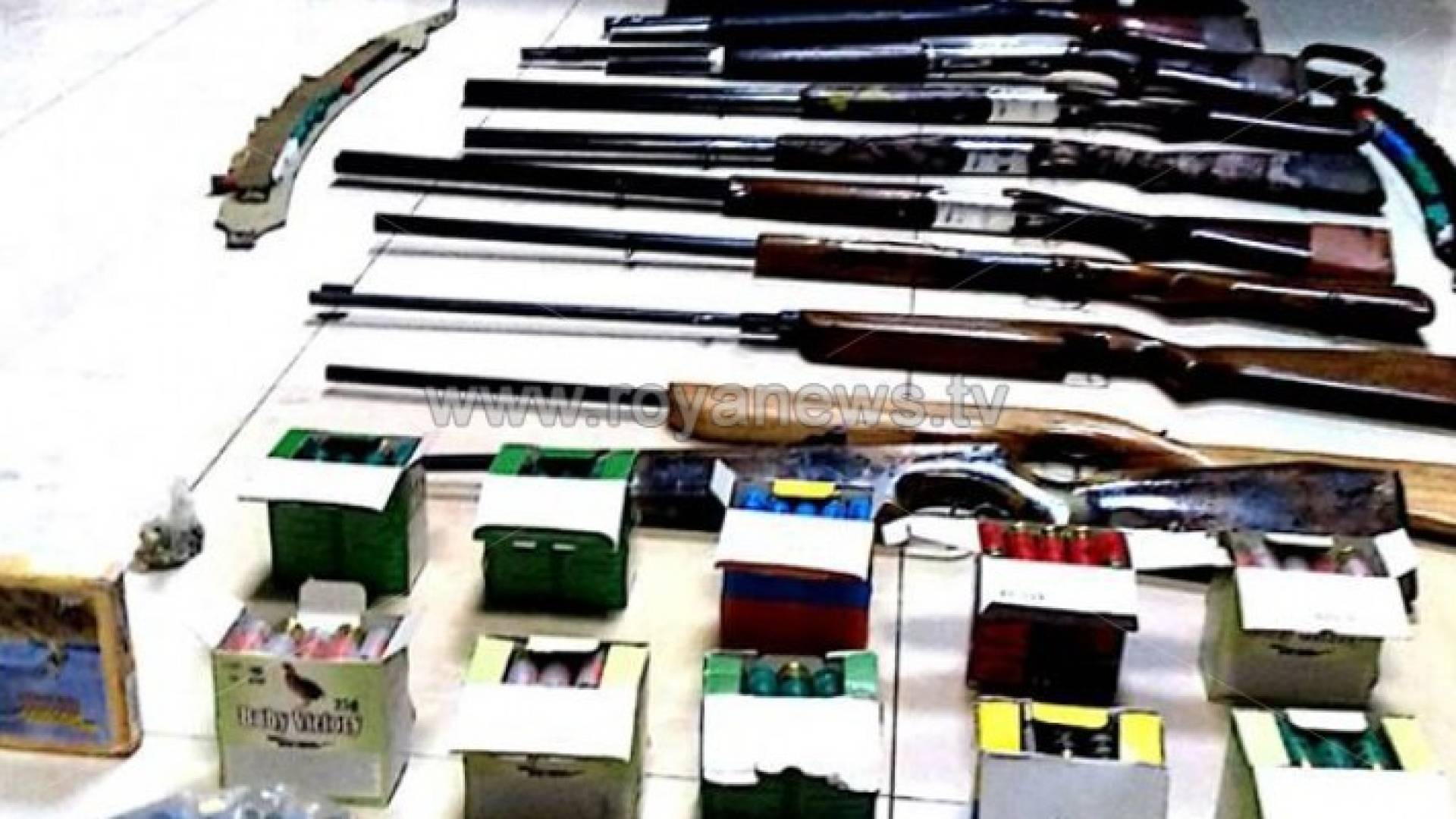 الأسلحة المضبوطة 