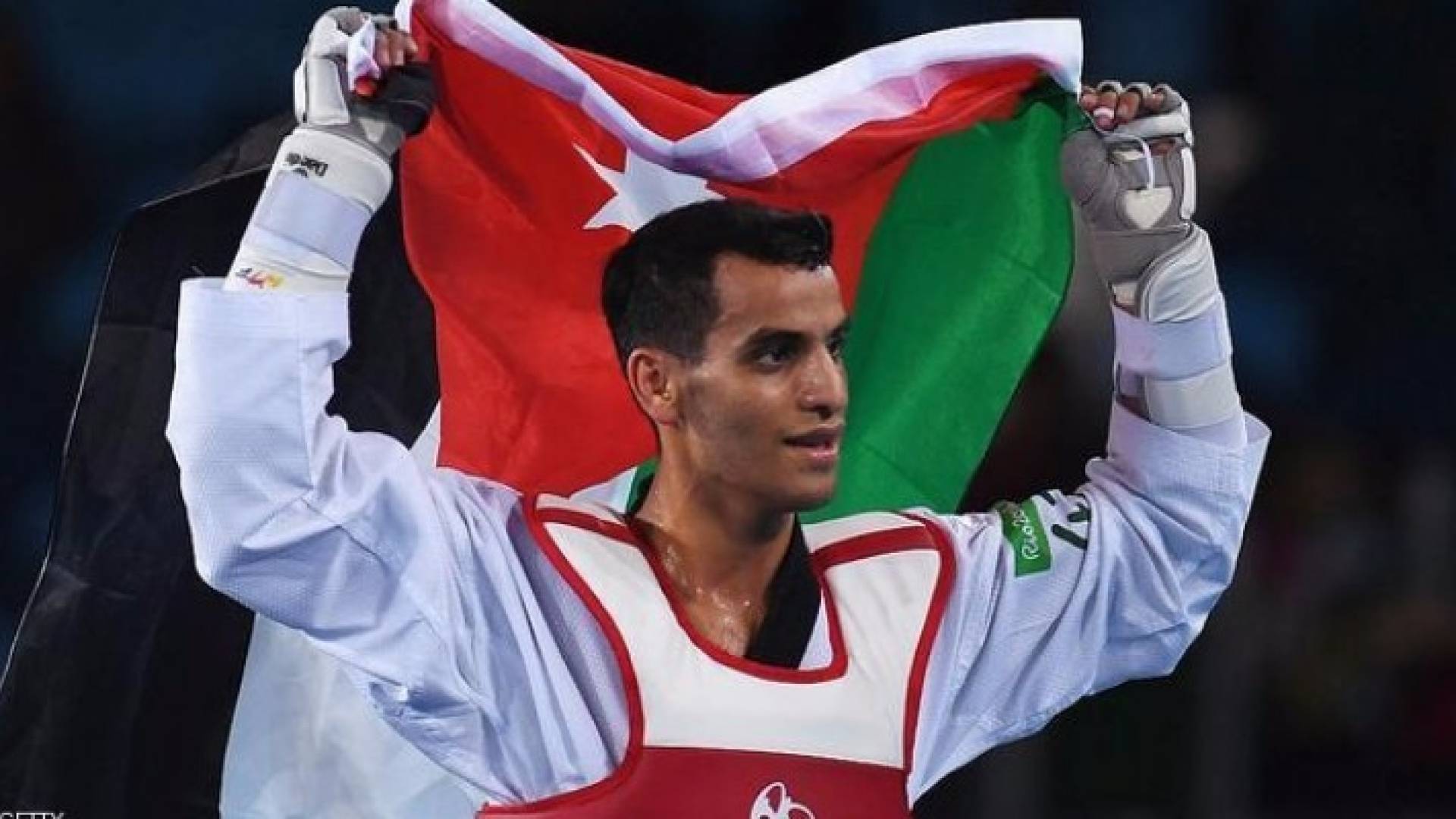 نجم المنتخب الوطني للتايكواندو احمد ابو غوش