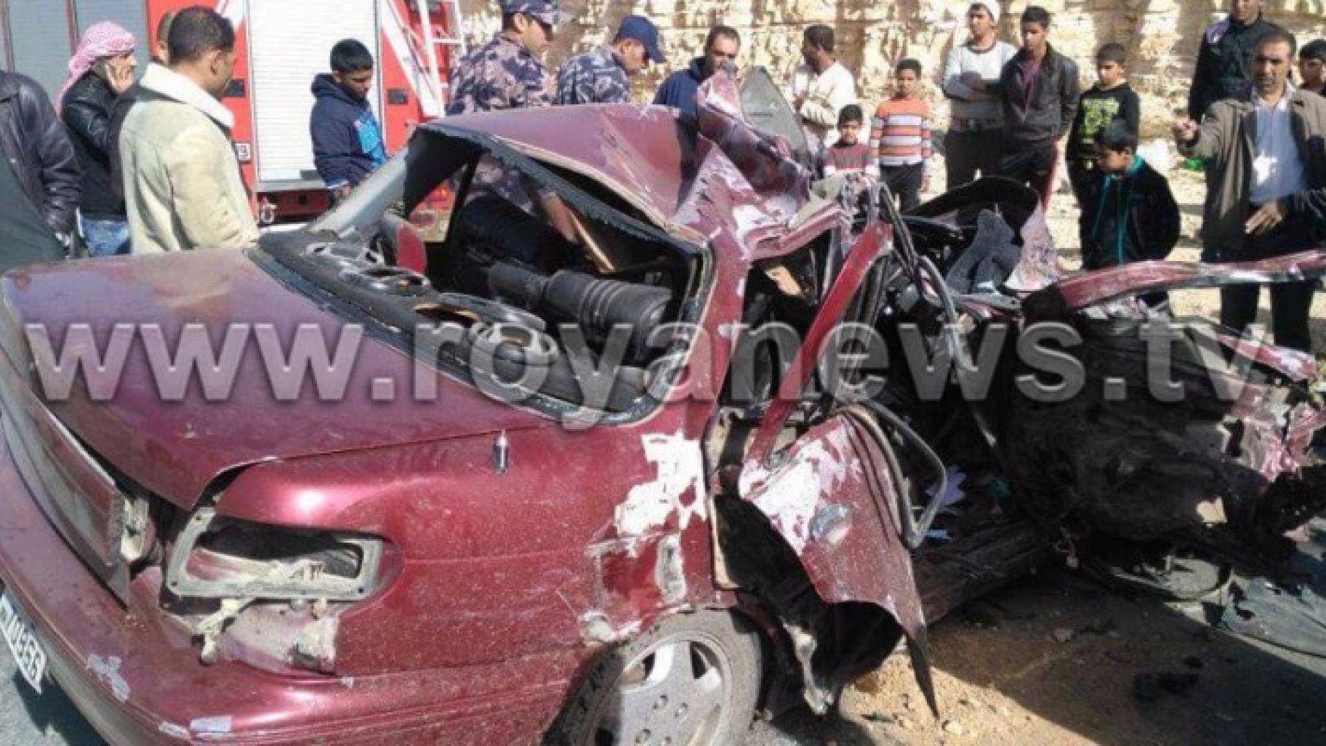 المركبات المتضررة من الحادث