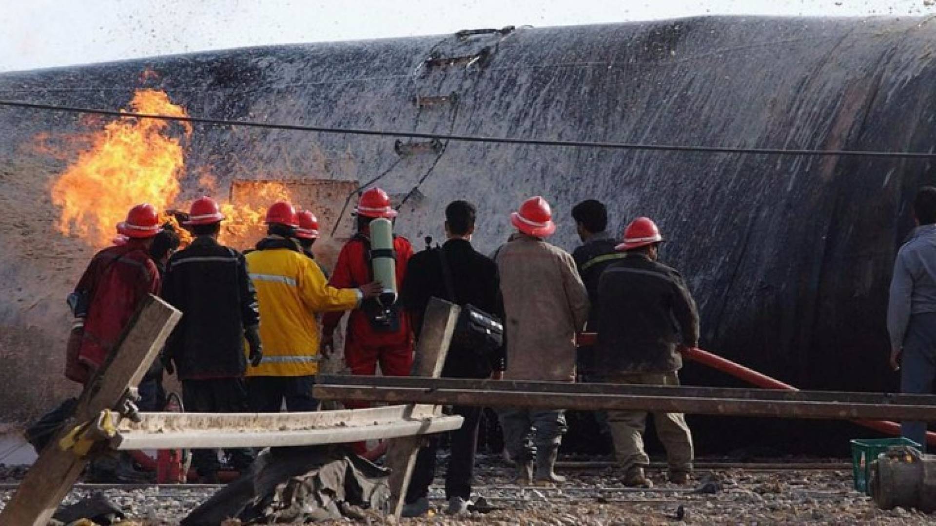 اصطدام قطارين في إيران-أرشيفية