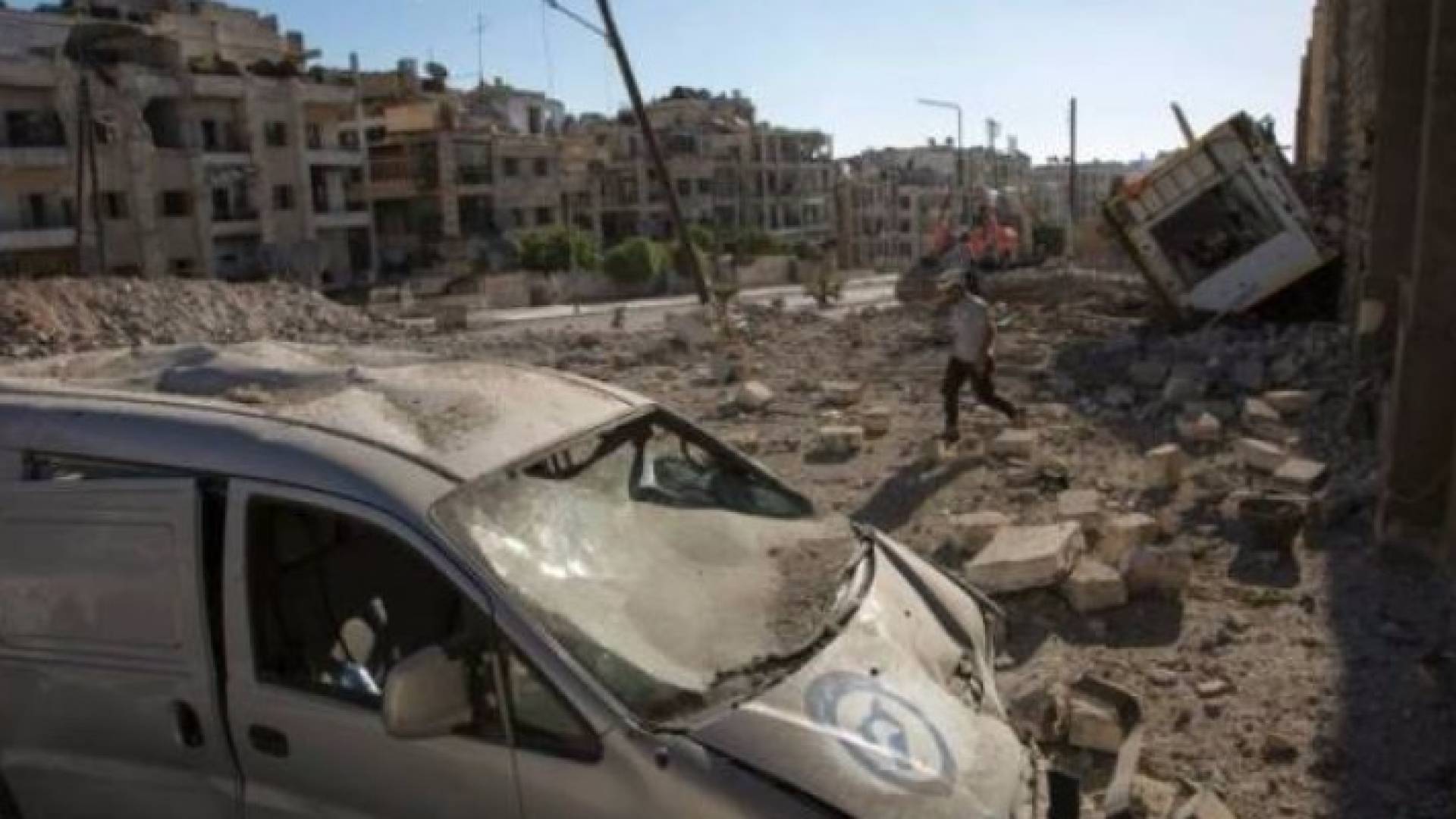 من اثار الدمار في حلب
