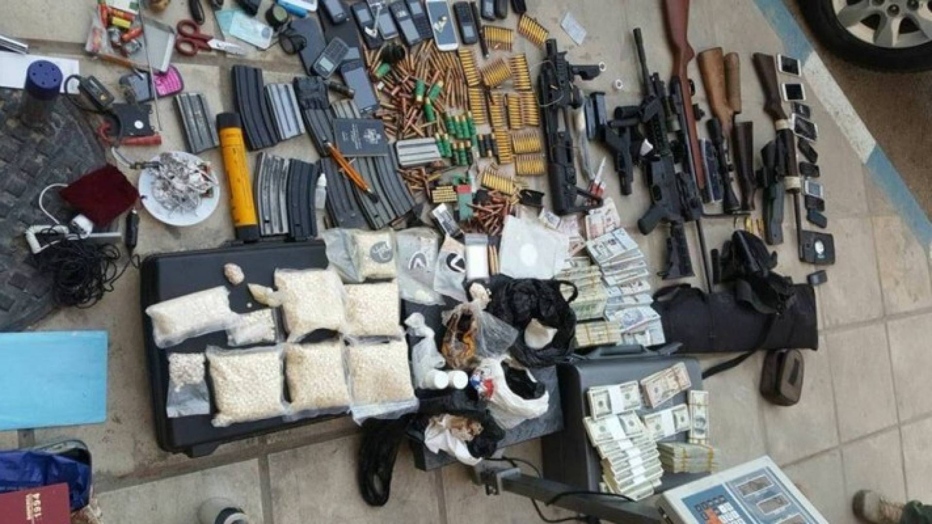 جانب من المضبوطات 