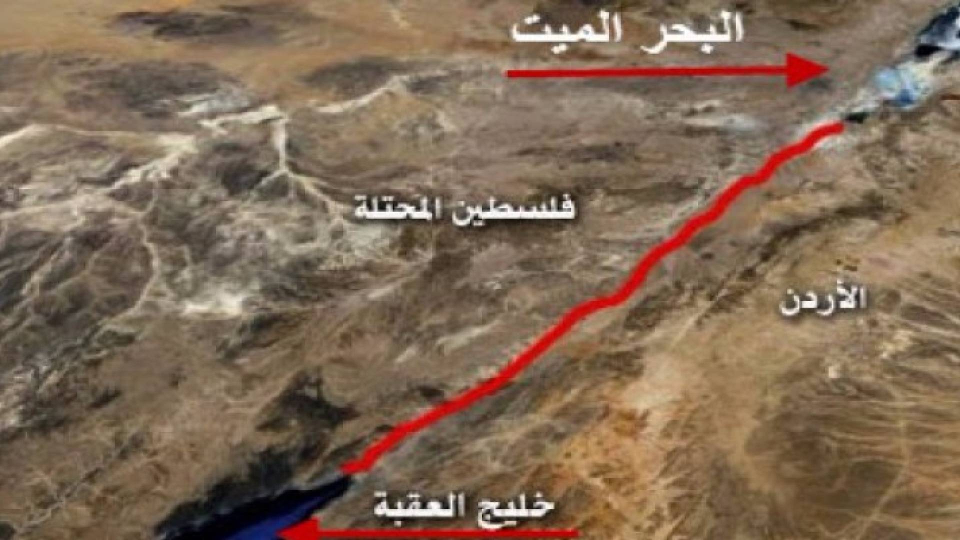 خريطة توضح مسار المشروع